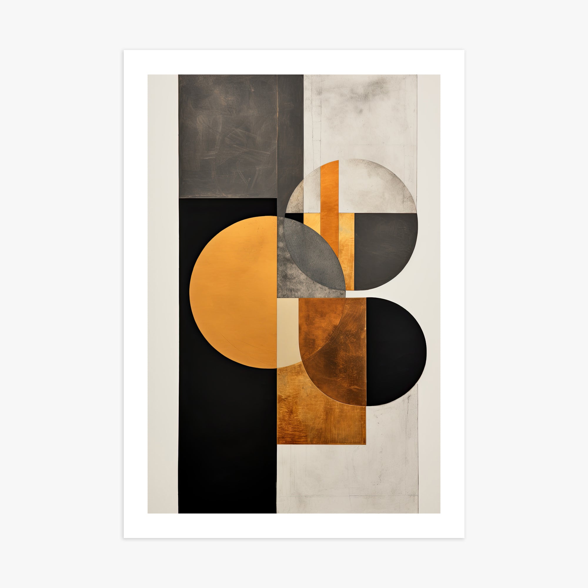 Golden Geometry, 70x100cm Printed Poster