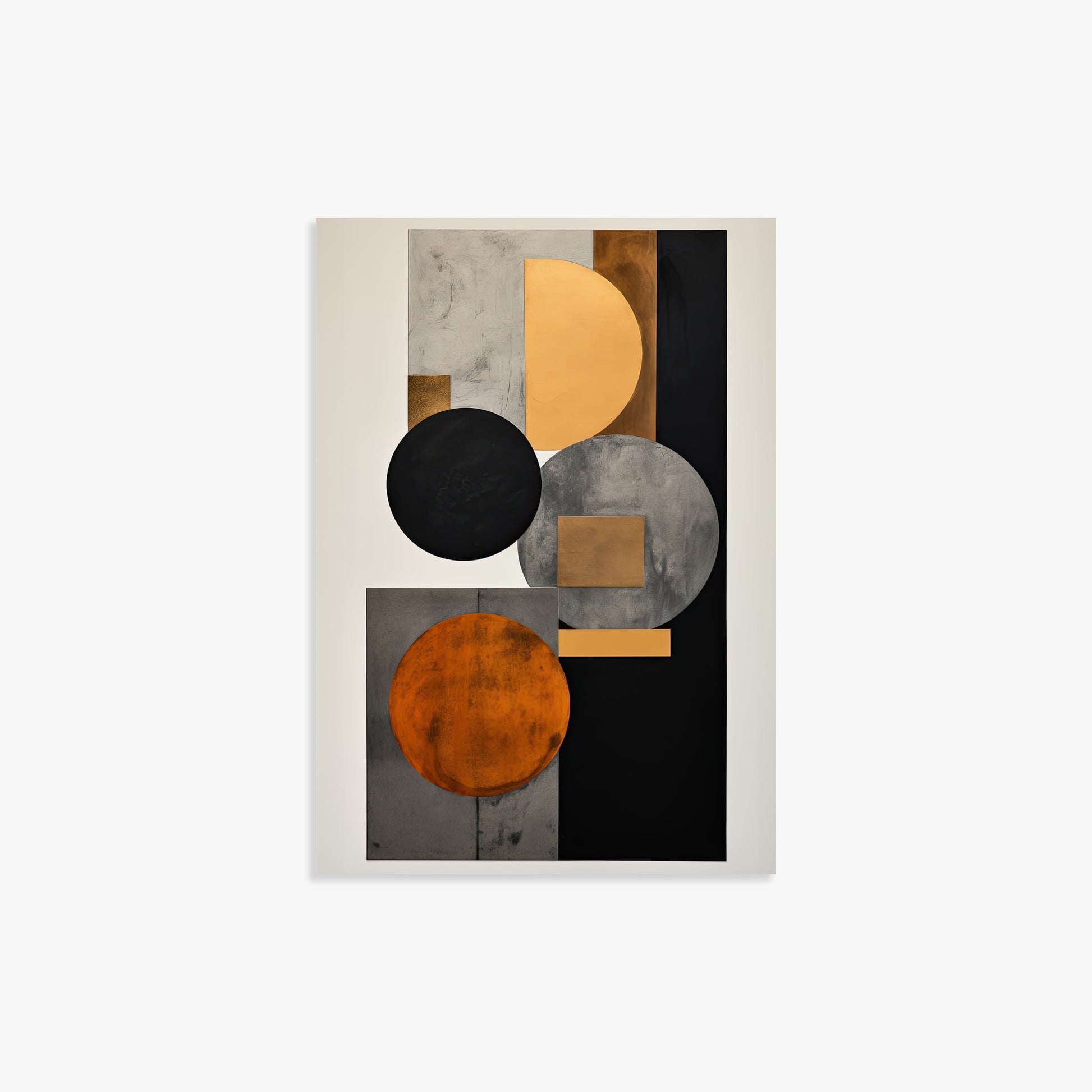 Rust & Steel Convergence, 21x30cm Poster Unframed