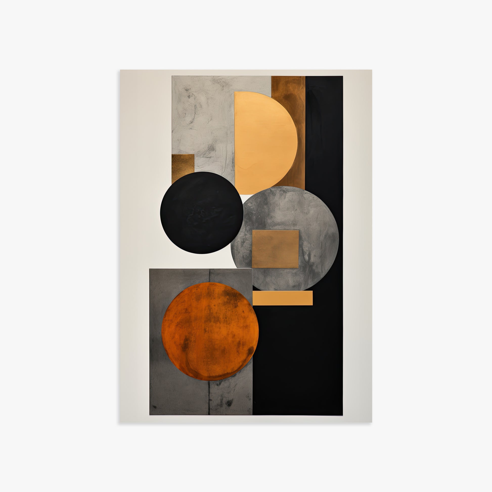 Rust & Steel Convergence, 50x70cm Poster Unframed
