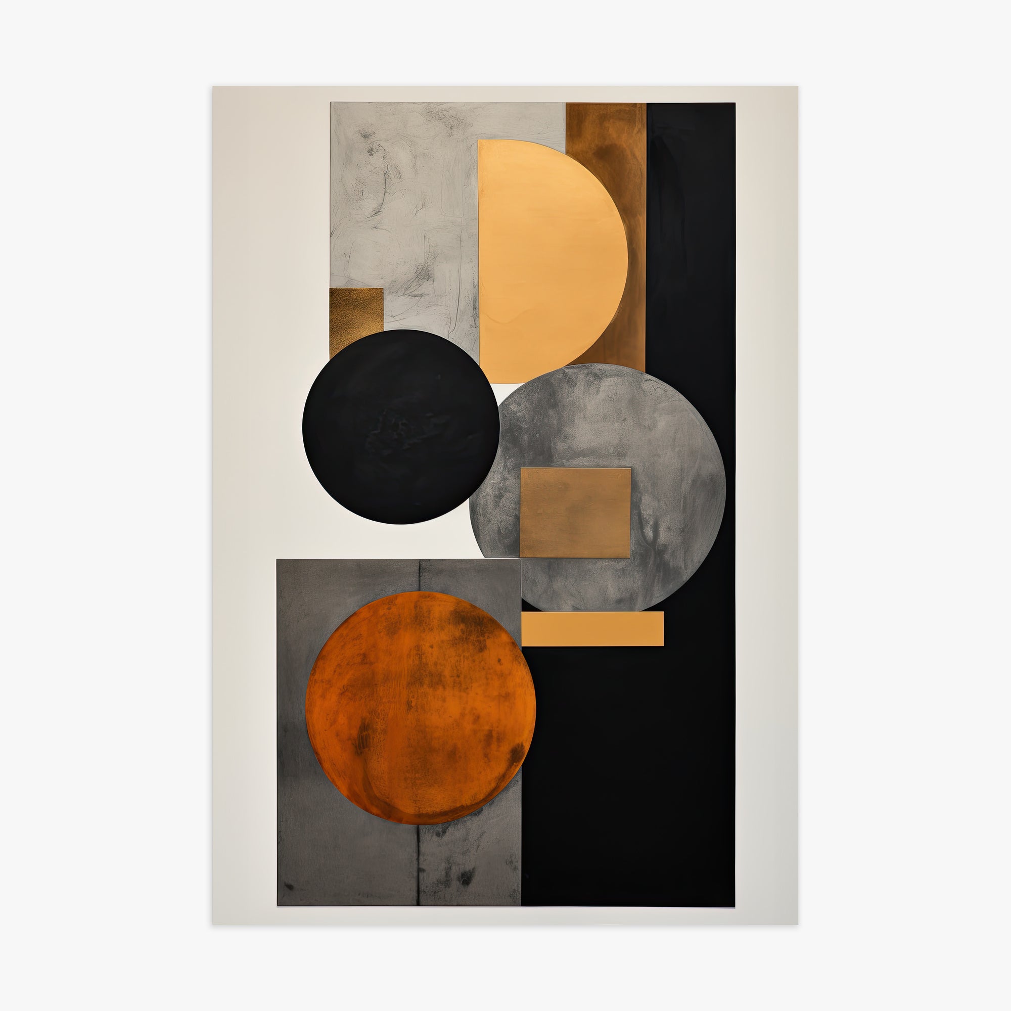 Rust & Steel Convergence, 70x100cm Poster Unframed