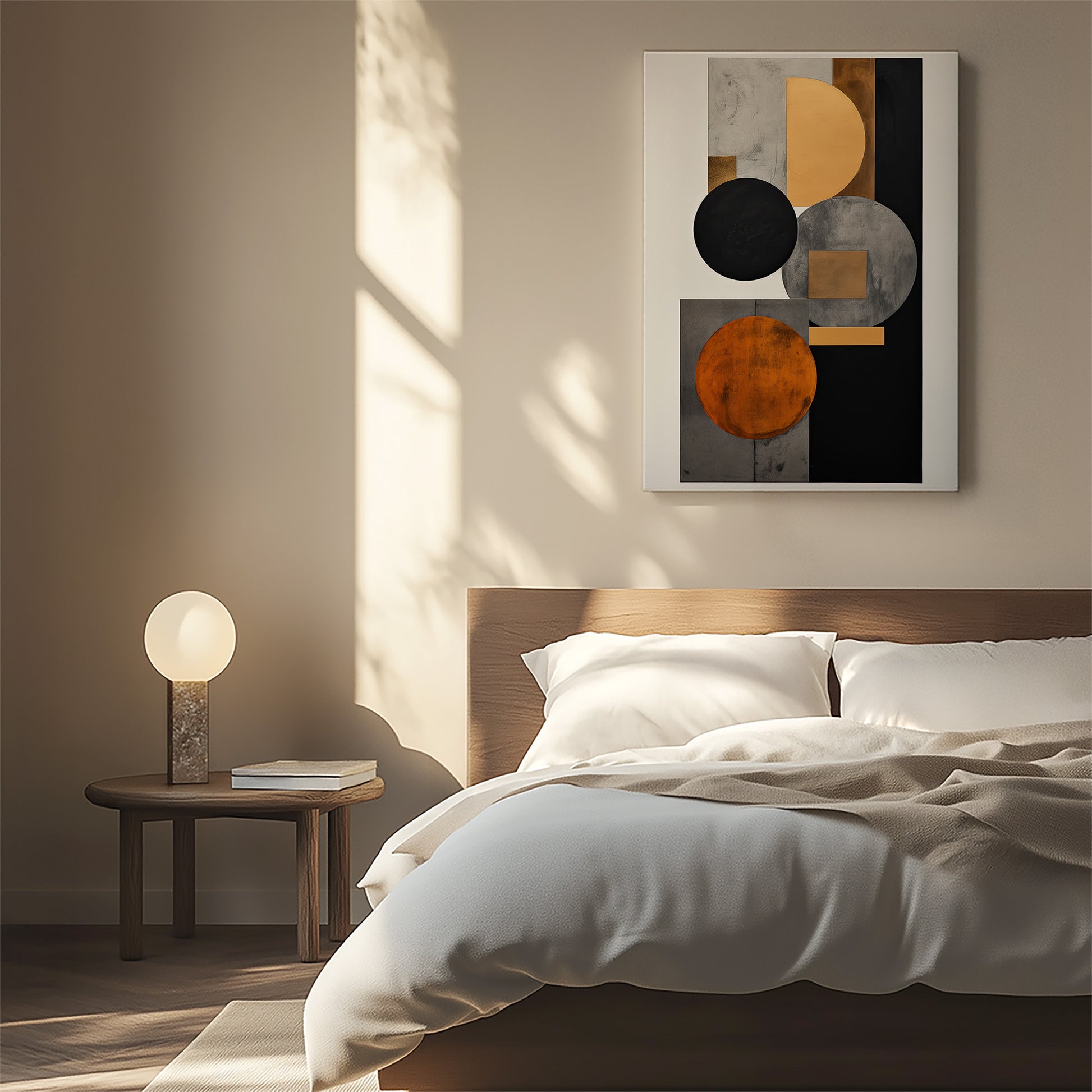 Design Concept No. 55 for Rust & Steel Convergence Japanese Satin Canvas Wall Art