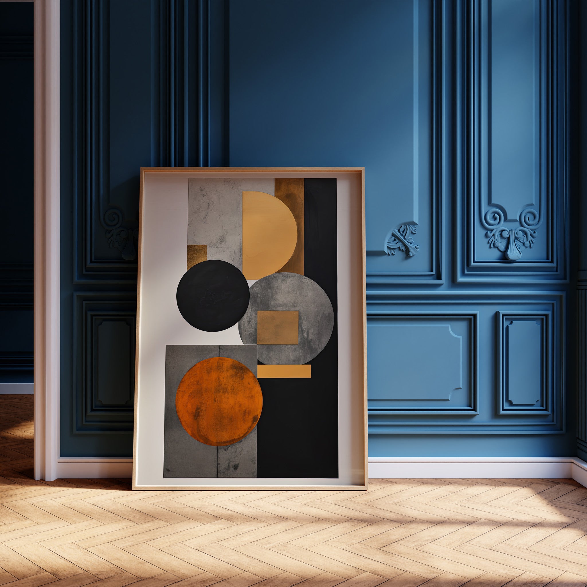 Design Concept No. 12 for Rust & Steel Convergence Modern Poster Art