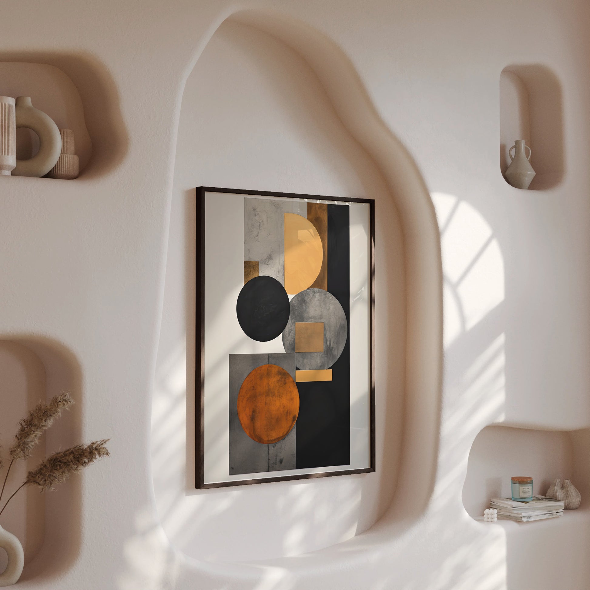 Design Concept No. 13 for Rust & Steel Convergence Modern Poster Art