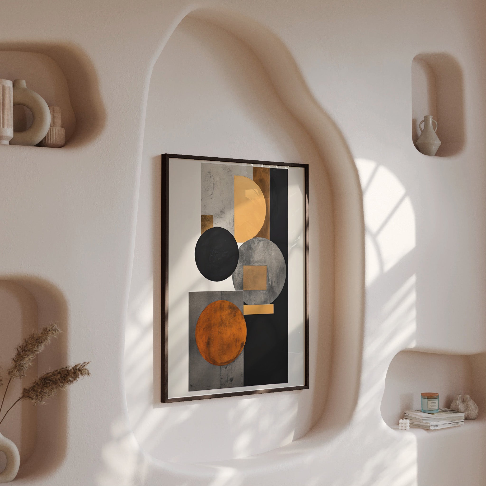 Design Concept No. 13 for Rust & Steel Convergence Modern Poster Art