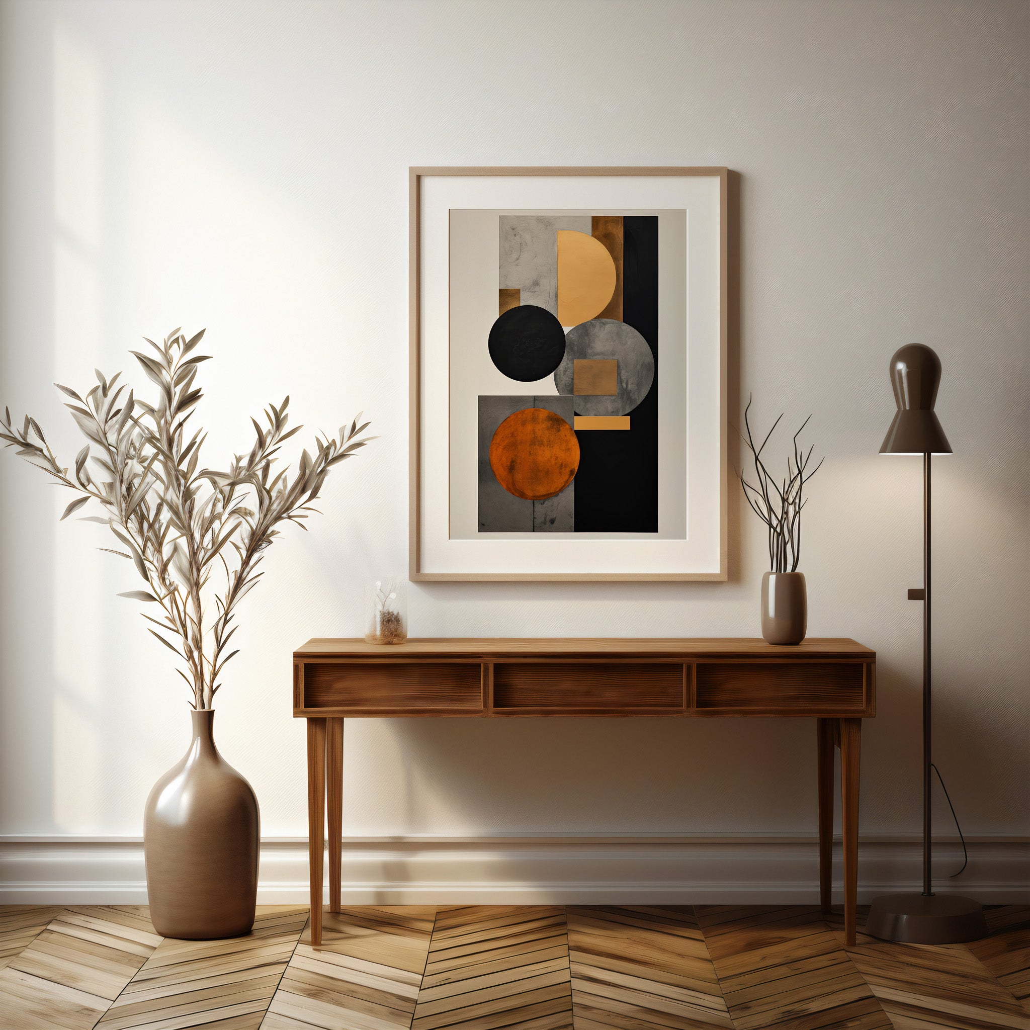 Design Concept No. 37 for Rust & Steel Convergence Modern Poster Art