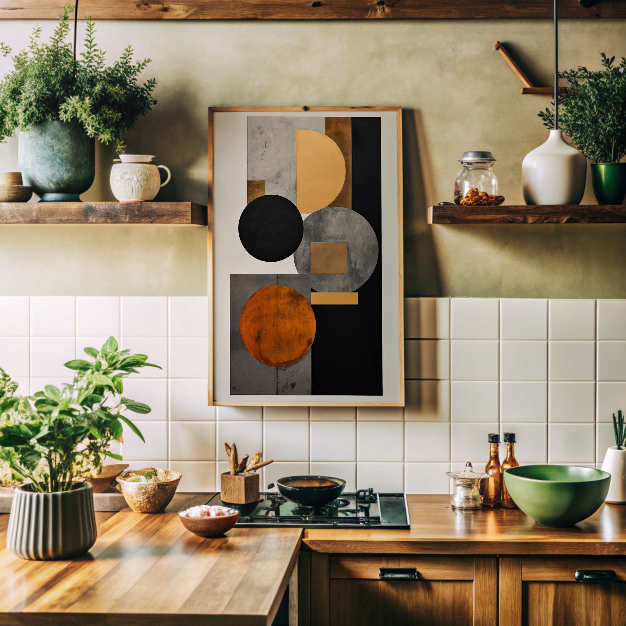 Design Concept No. 41 for Rust & Steel Convergence Modern Poster Art