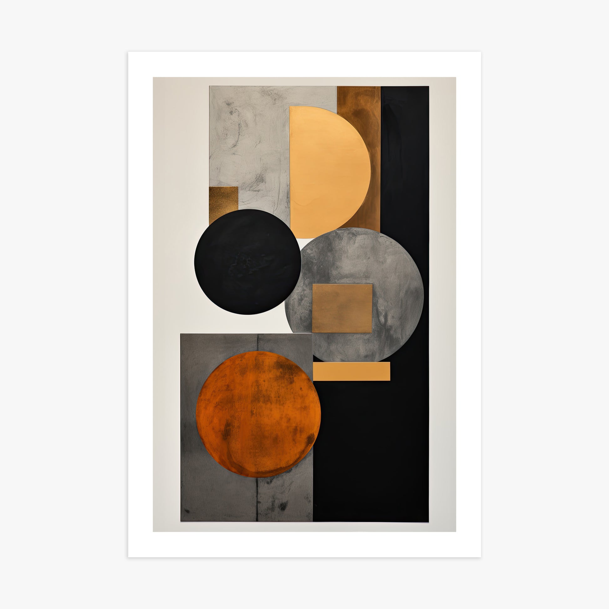 Rust & Steel Convergence, 70x100cm Printed Poster