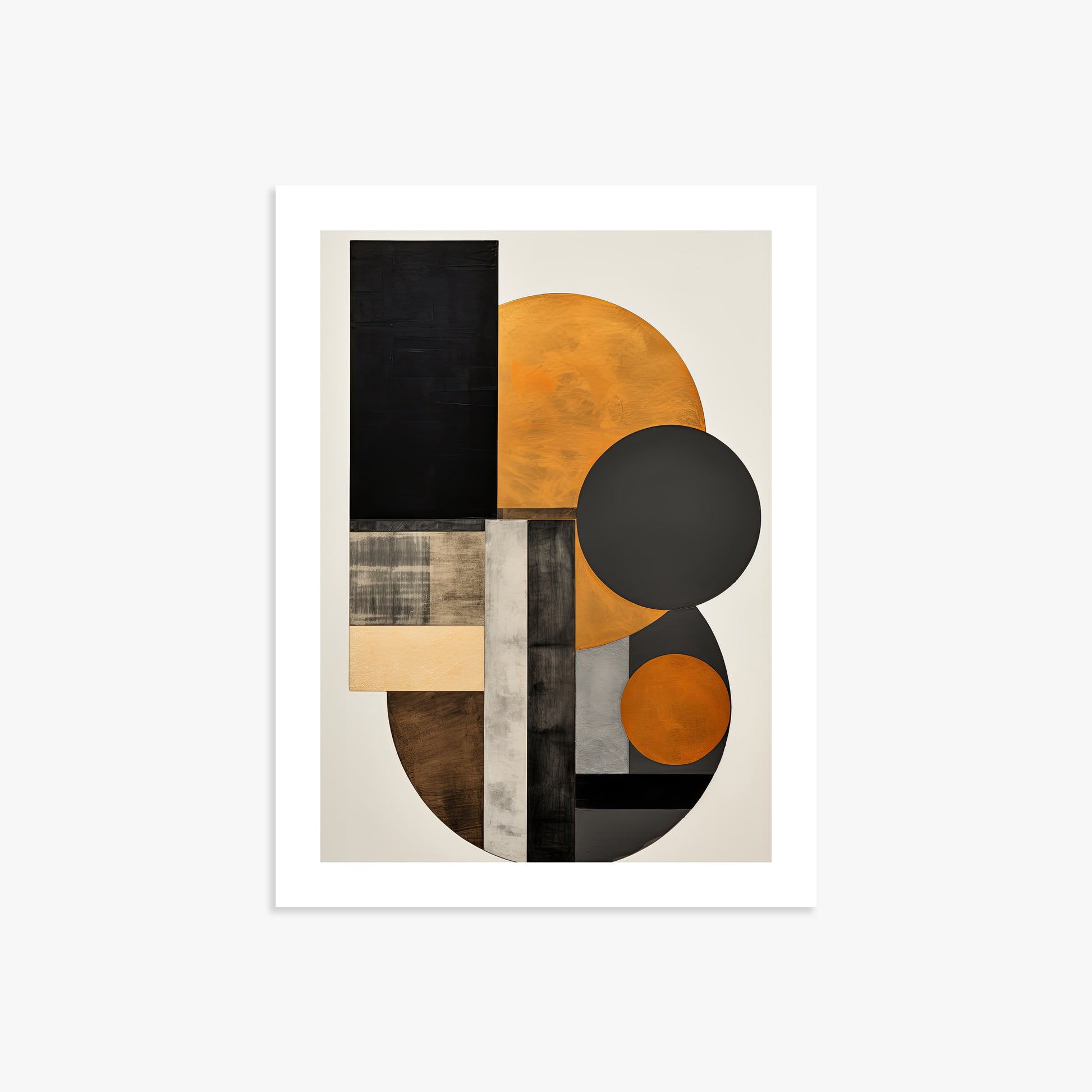 Amber Eclipse Geometry, 30x40cm Printed Poster