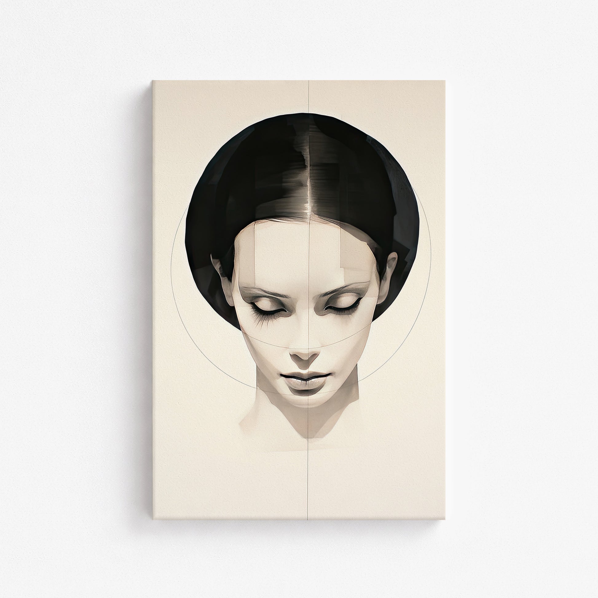 Ethereal Symmetry, 61x91cm Satin Canvas Art Reproduction