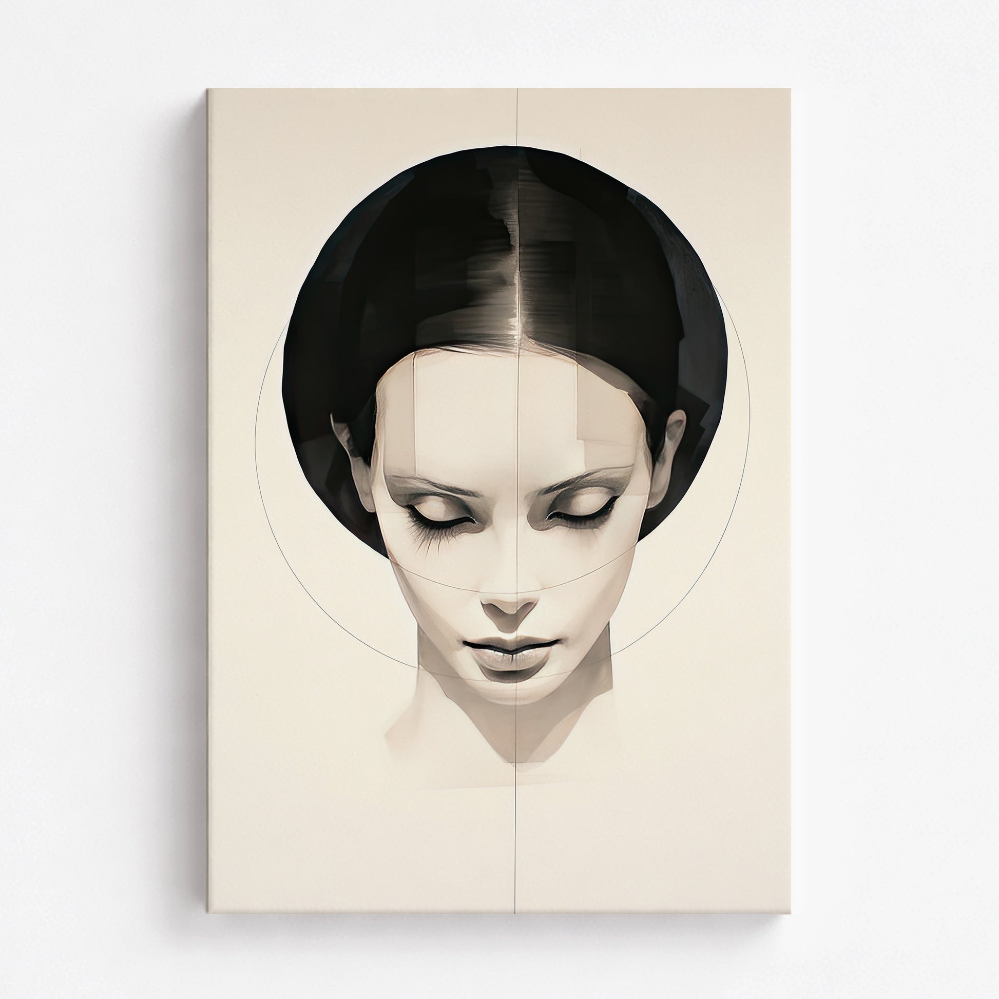Ethereal Symmetry, 70x100cm Satin Canvas Art Reproduction