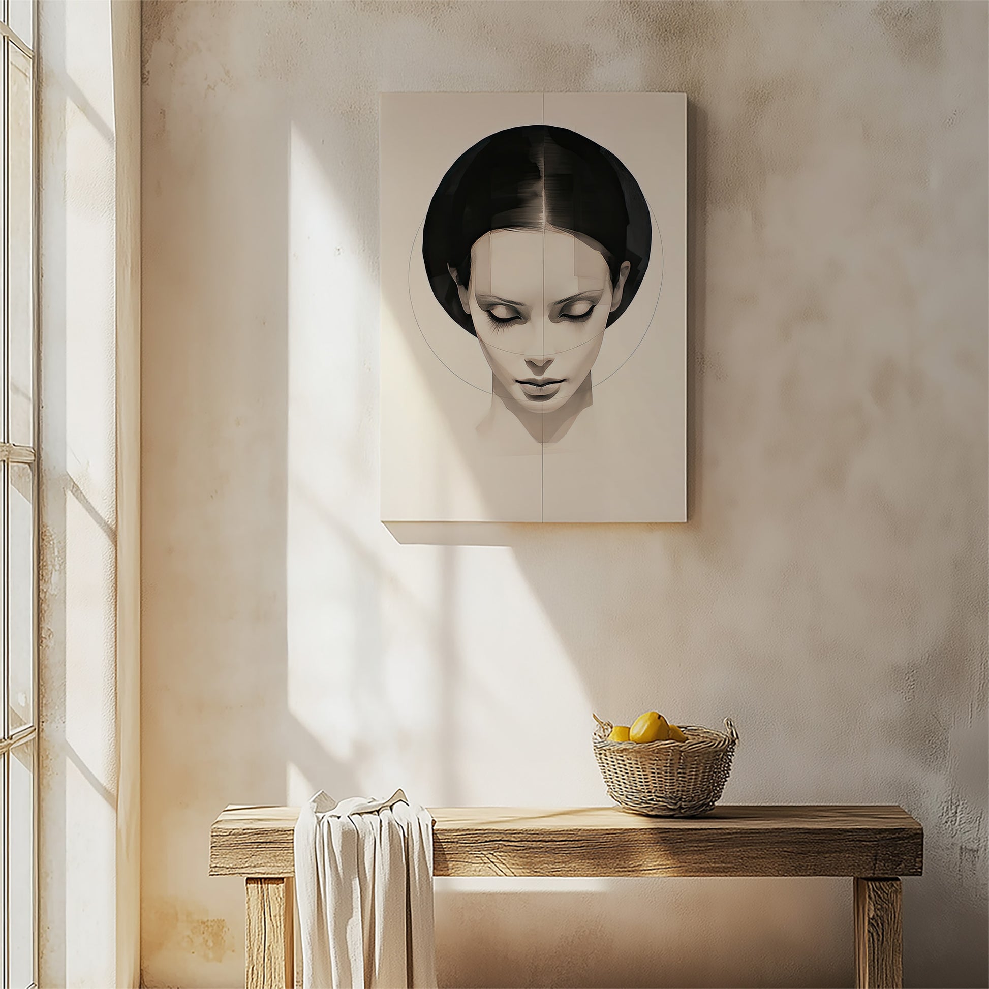 Design Concept No. 54 for Ethereal Symmetry Japanese Satin Canvas Wall Art