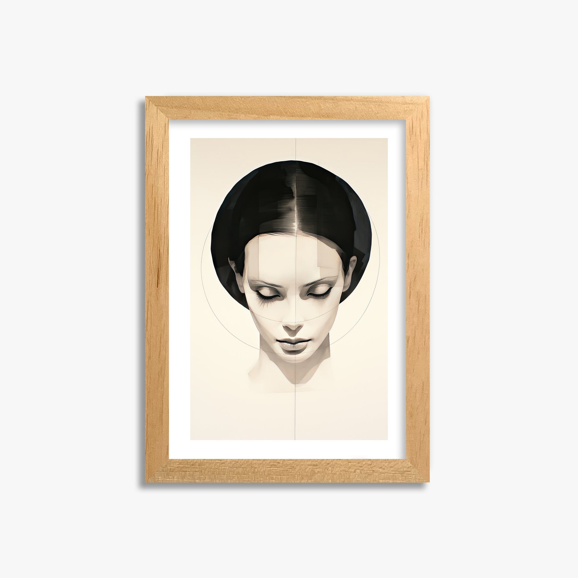 Ethereal Symmetry, 21x30cm Oak Framed Art Reproduction