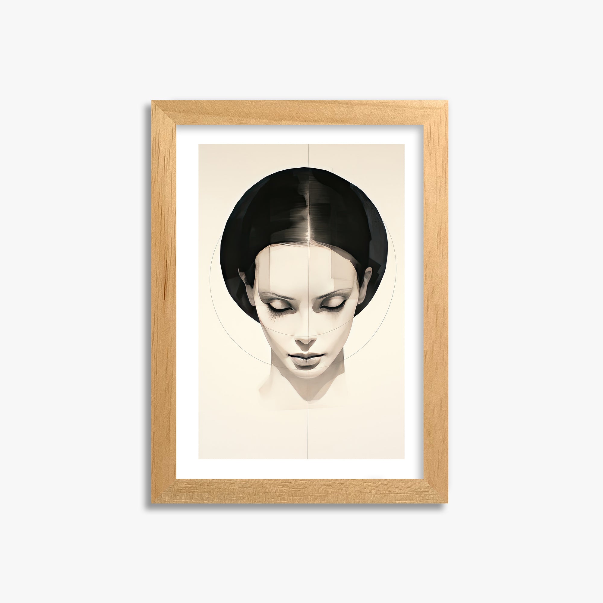 Ethereal Symmetry, 21x30cm Oak Framed Art Reproduction