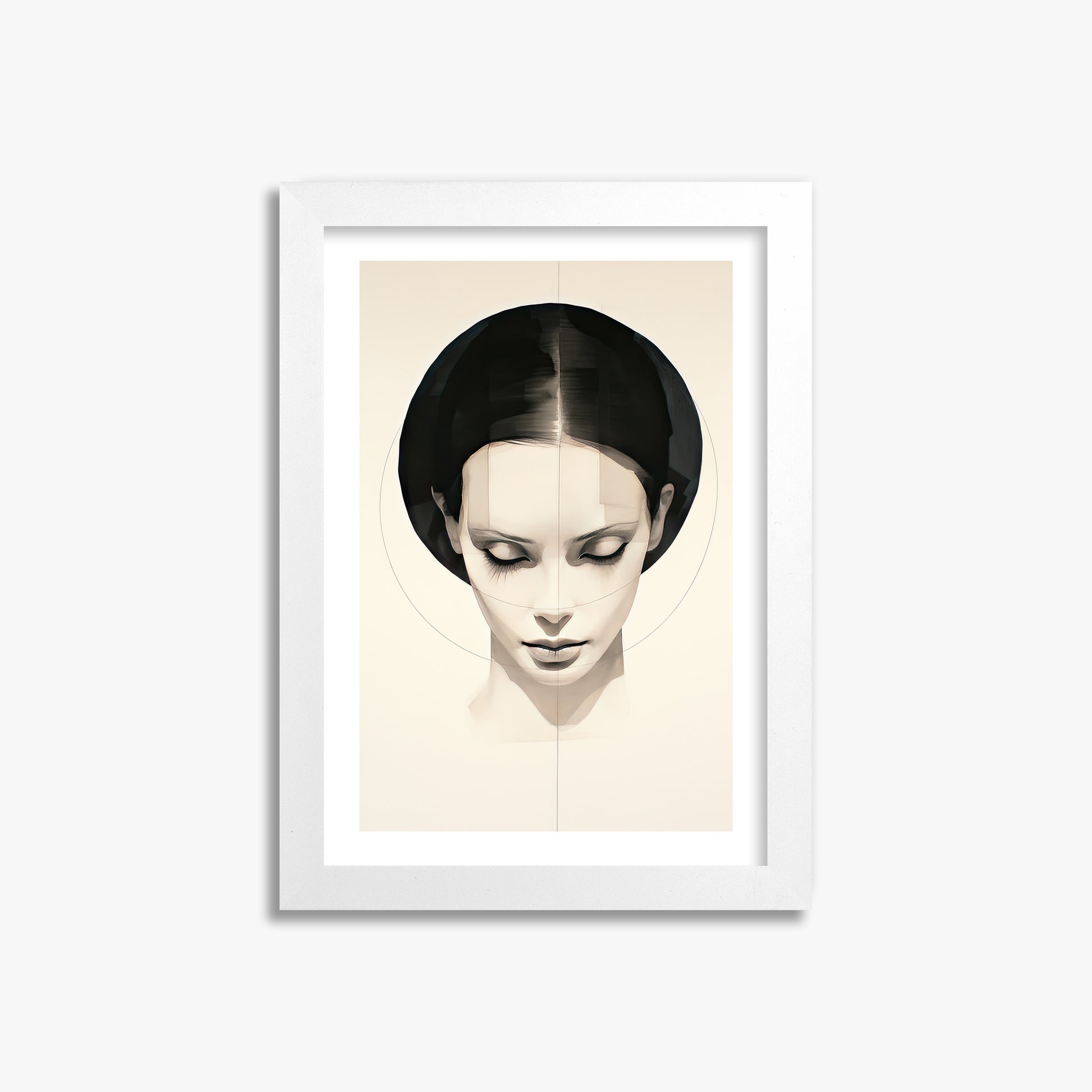 Ethereal Symmetry, 21x30cm Whitek Framed Art Reproduction