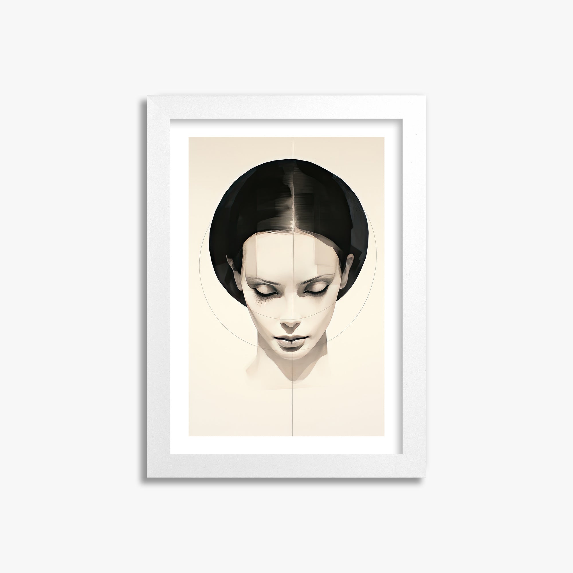 Ethereal Symmetry, 21x30cm Whitek Framed Art Reproduction