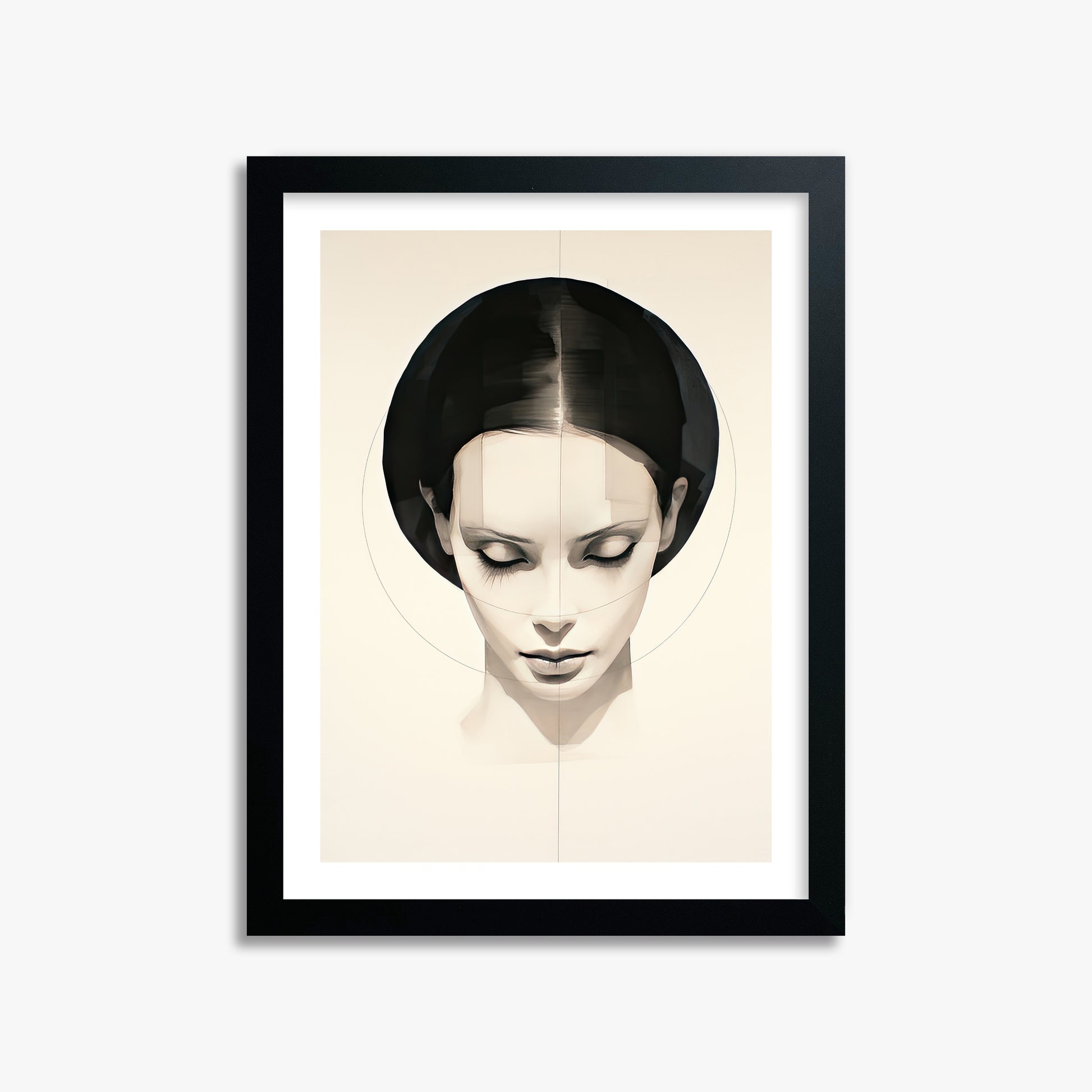 Ethereal Symmetry, 30x40cm Black Framed Art Reproduction