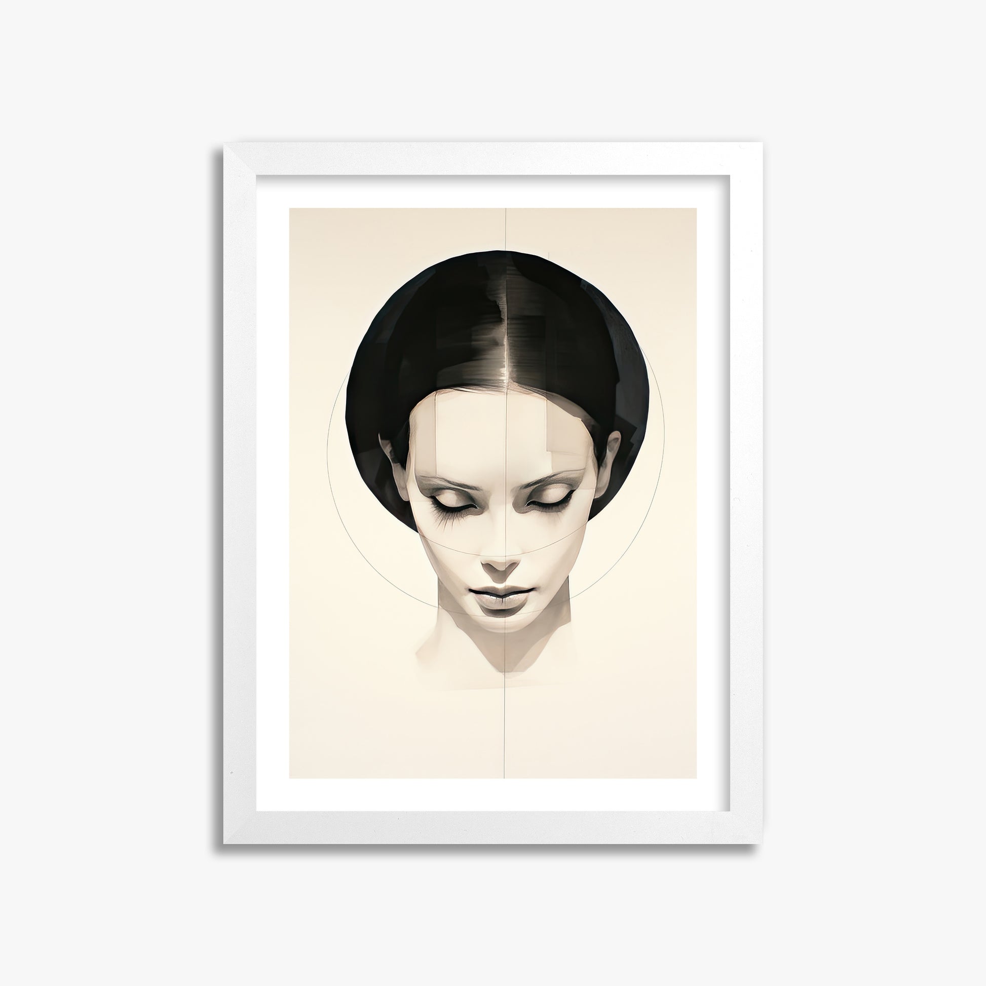 Ethereal Symmetry, 30x40cm Whitek Framed Art Reproduction