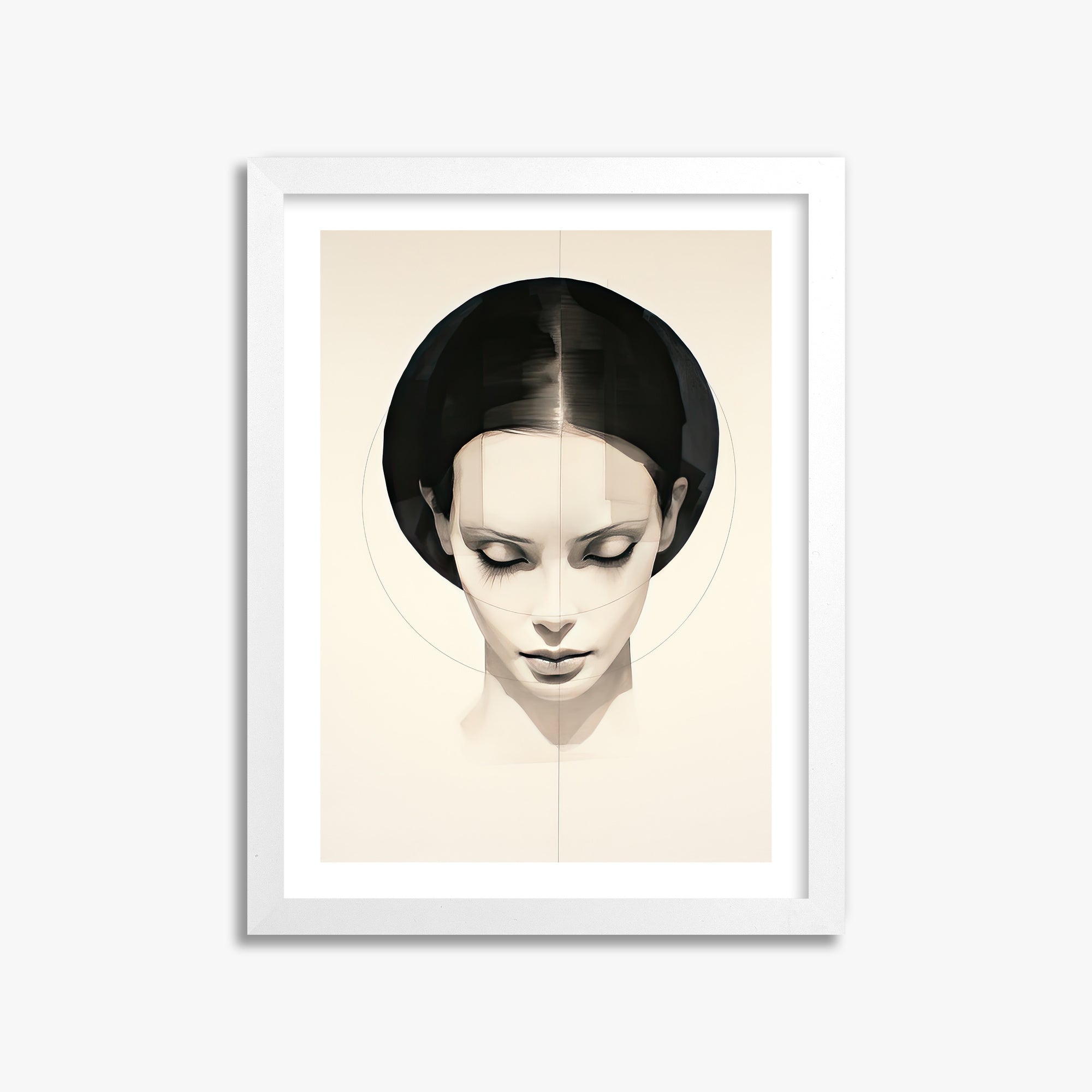 Ethereal Symmetry, 30x40cm Whitek Framed Art Reproduction