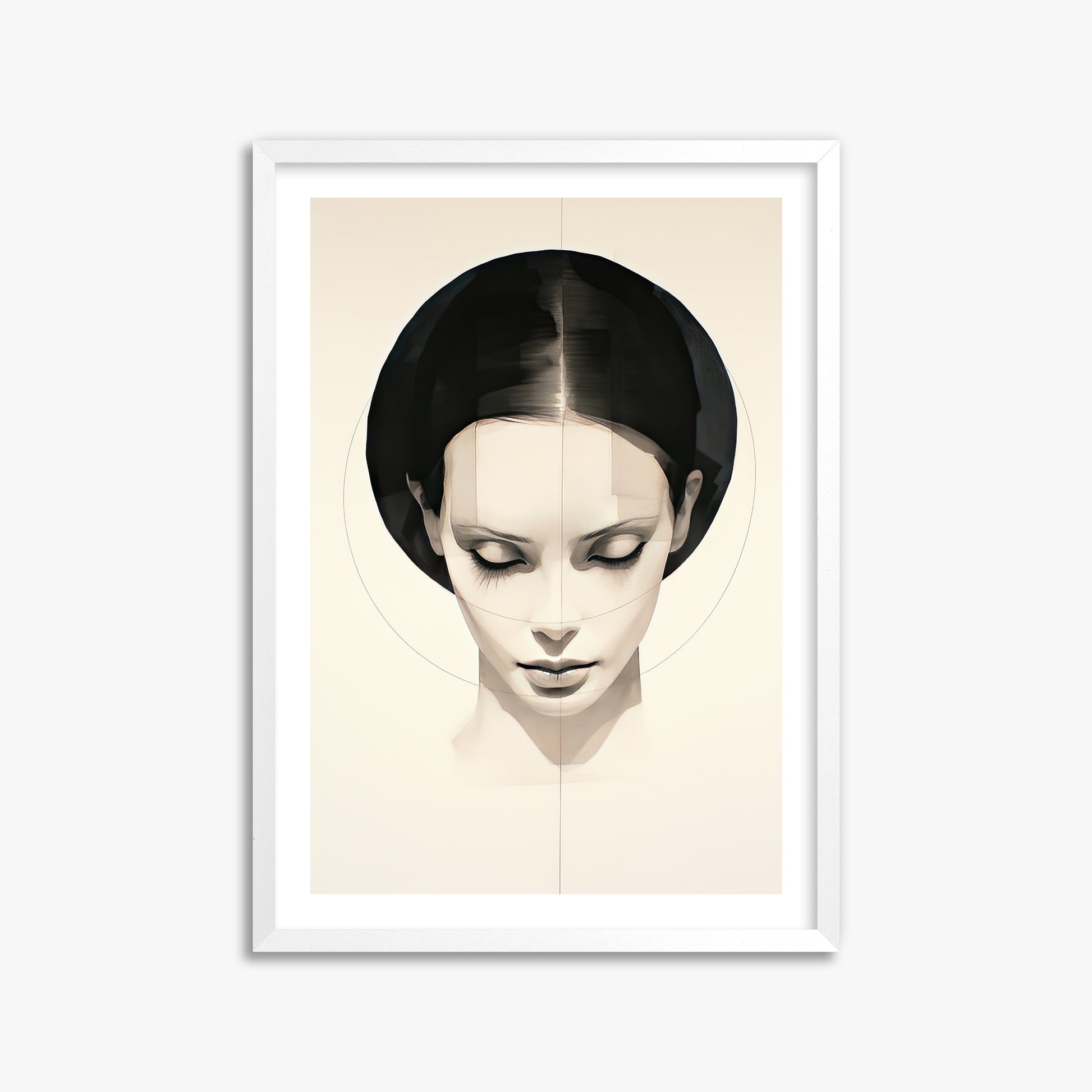 Ethereal Symmetry, 50x70cm Whitek Framed Art Reproduction