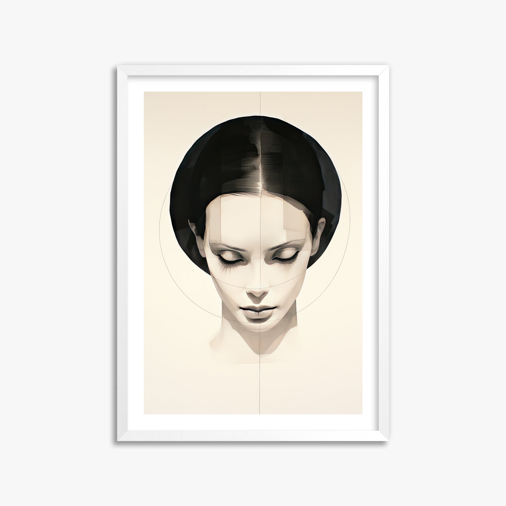 Ethereal Symmetry, 50x70cm Whitek Framed Art Reproduction