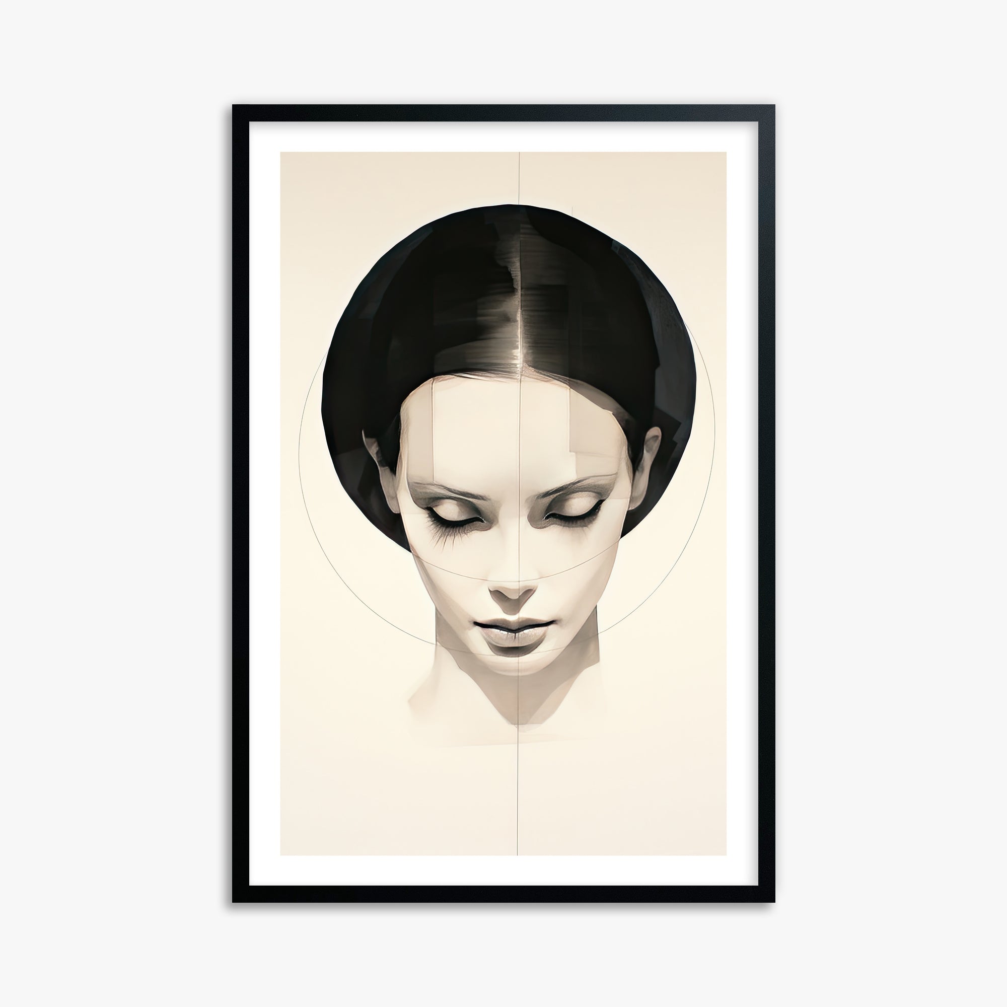 Ethereal Symmetry, 61x91cm Black Framed Art Reproduction