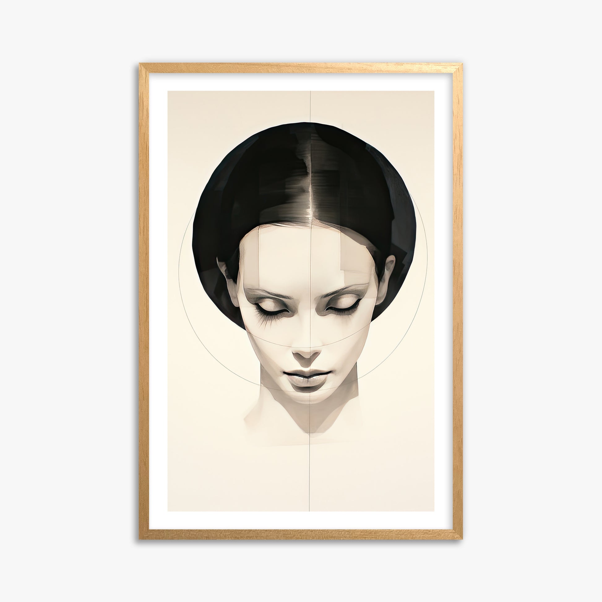 Ethereal Symmetry, 61x91cm Oak Framed Art Reproduction