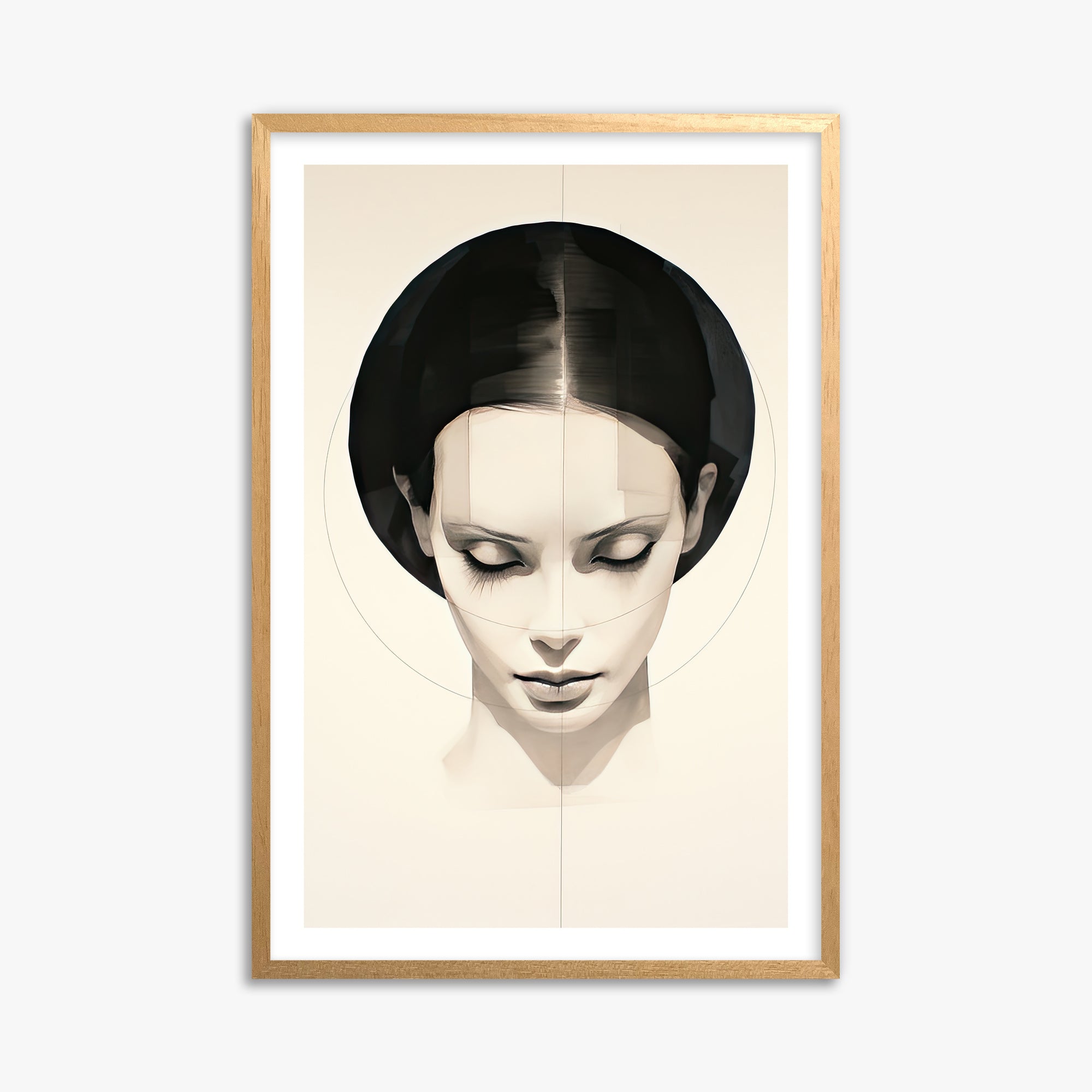 Ethereal Symmetry, 61x91cm Oak Framed Art Reproduction