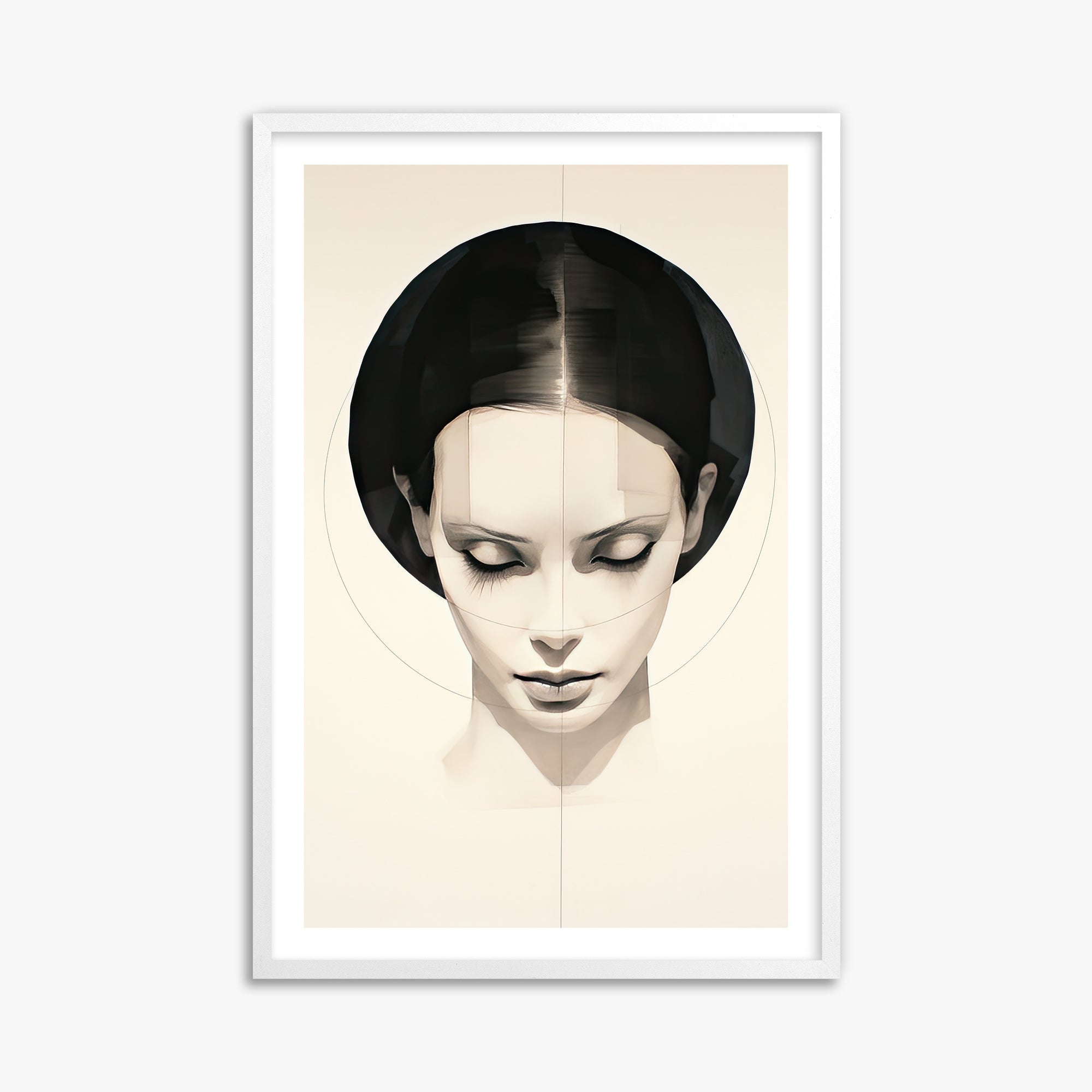 Ethereal Symmetry, 61x91cm Whitek Framed Art Reproduction