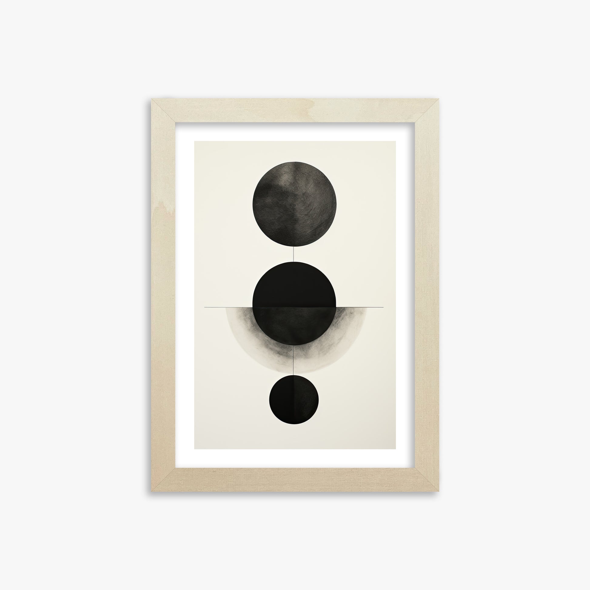 Lunar Alignment, 21x30cm Framed Art Reproduction With Lime Wood Frame