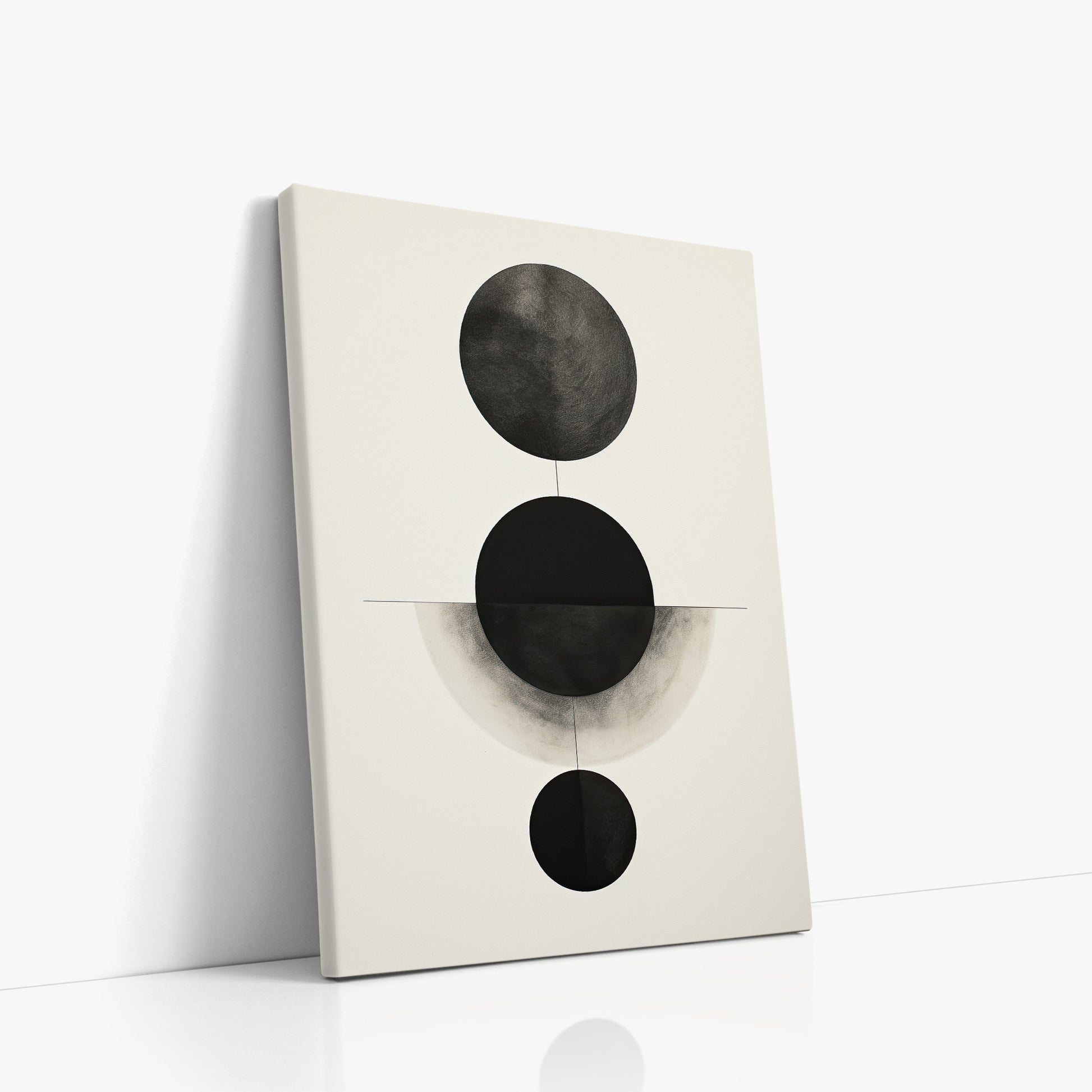 Lunar Alignment, 50x70cm Satin Canvas Art Reproduction Left Angle