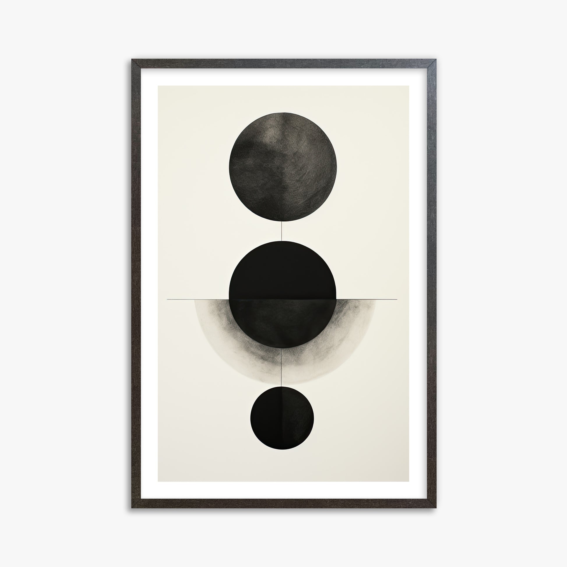 Lunar Alignment, 61x91cm Framed Art Reproduction With Espresso Frame