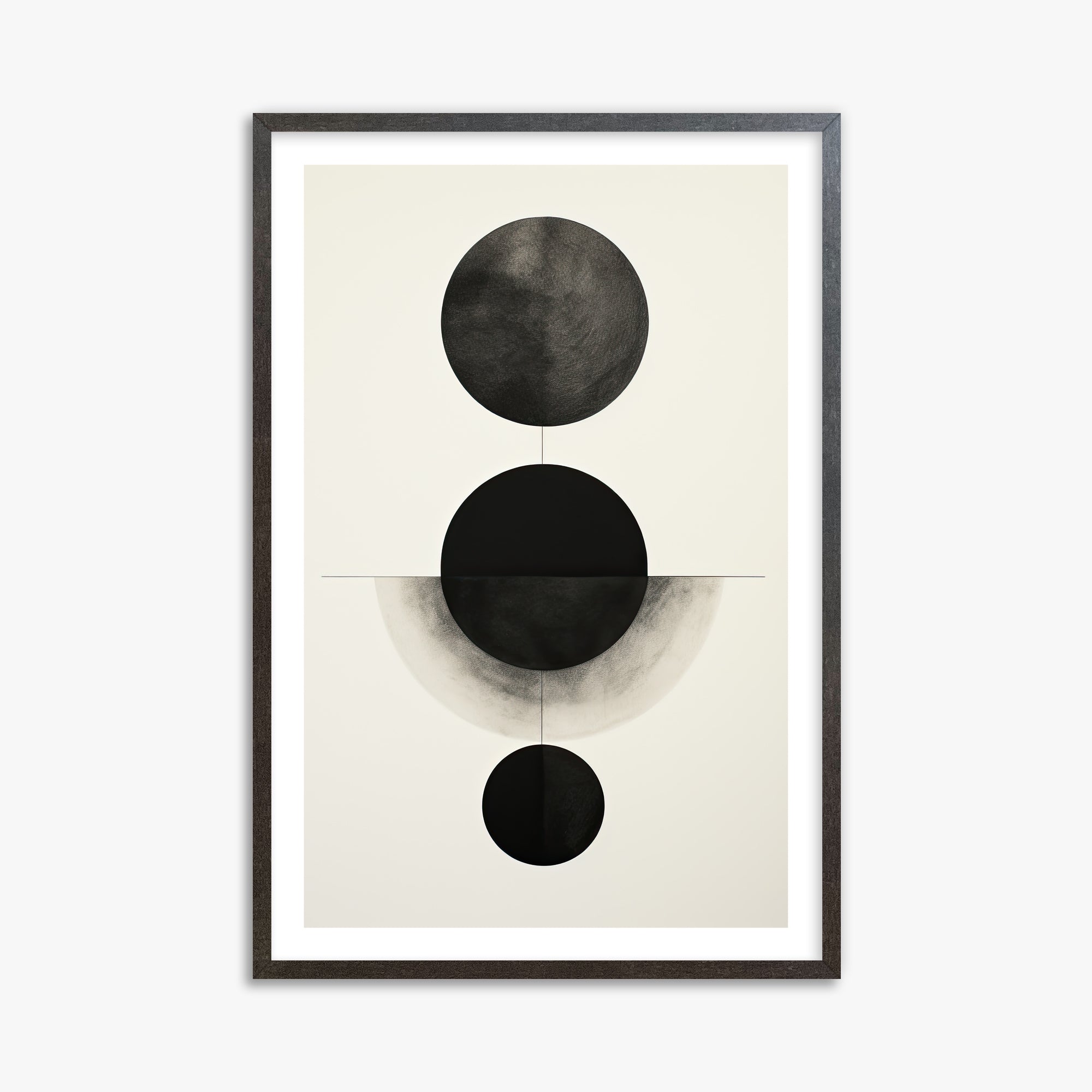 Lunar Alignment, 61x91cm Framed Art Reproduction With Espresso Frame