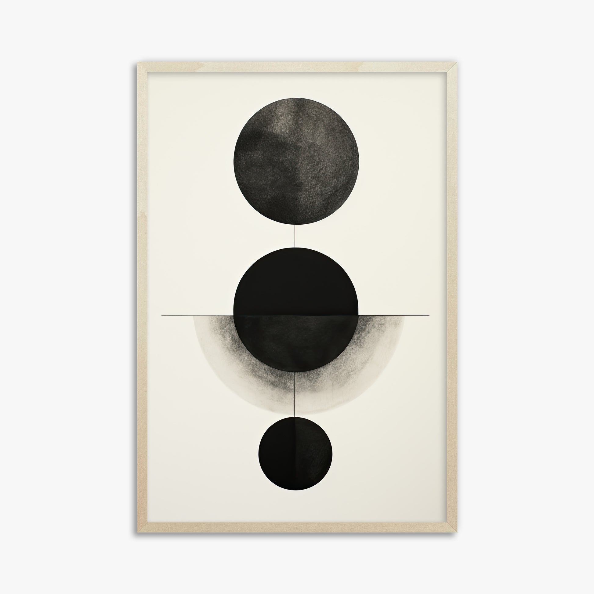 Lunar Alignment, 61x91cm Framed Art Reproduction With Lime Wood Frame