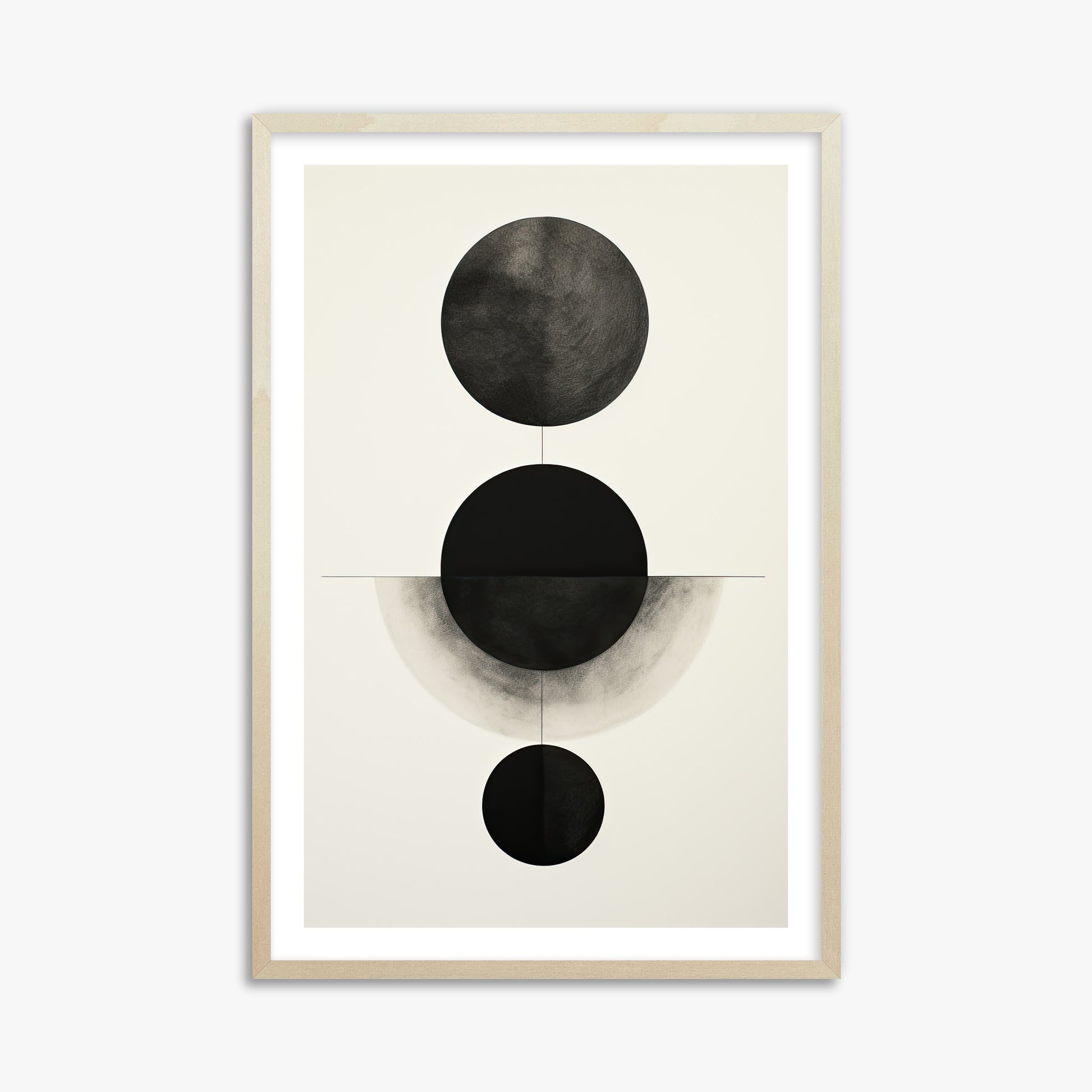 Lunar Alignment, 61x91cm Framed Art Reproduction With Lime Wood Frame