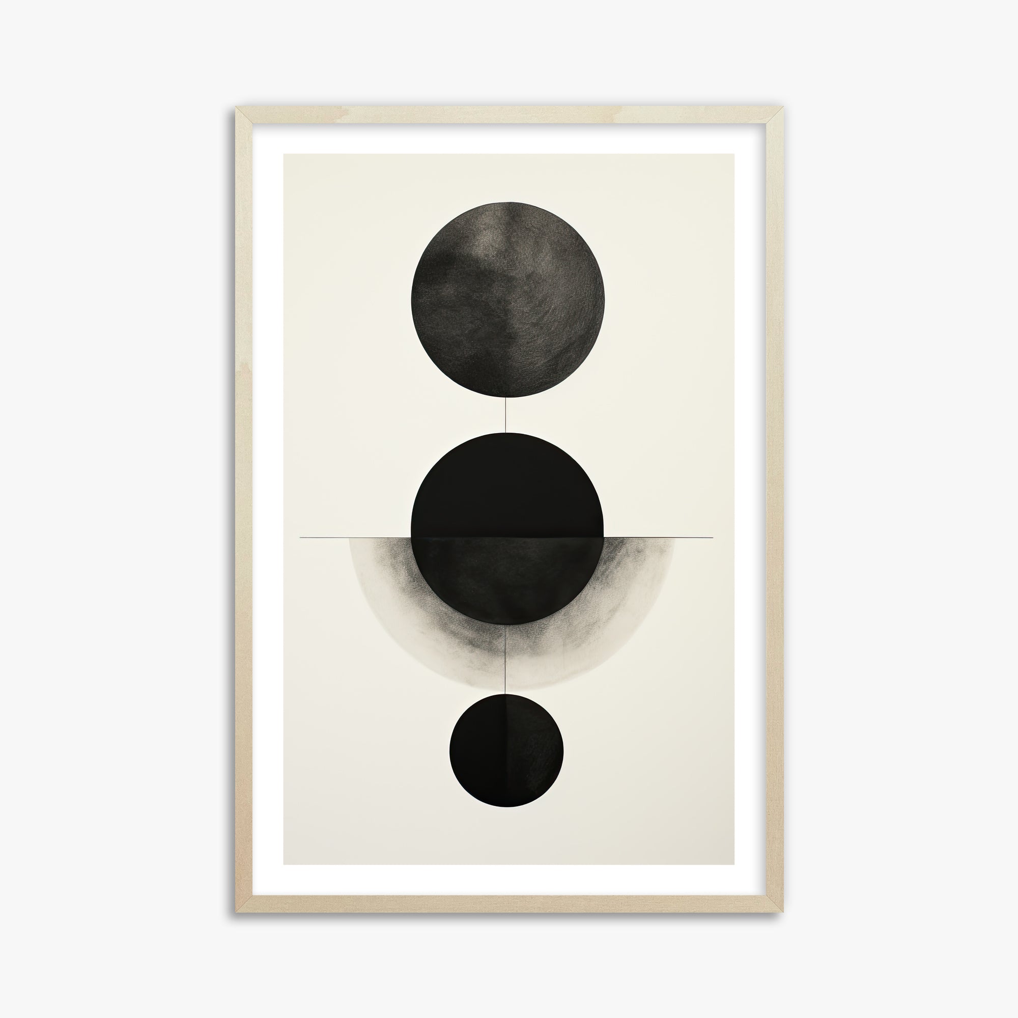Lunar Alignment, 61x91cm Framed Art Reproduction With Lime Wood Frame
