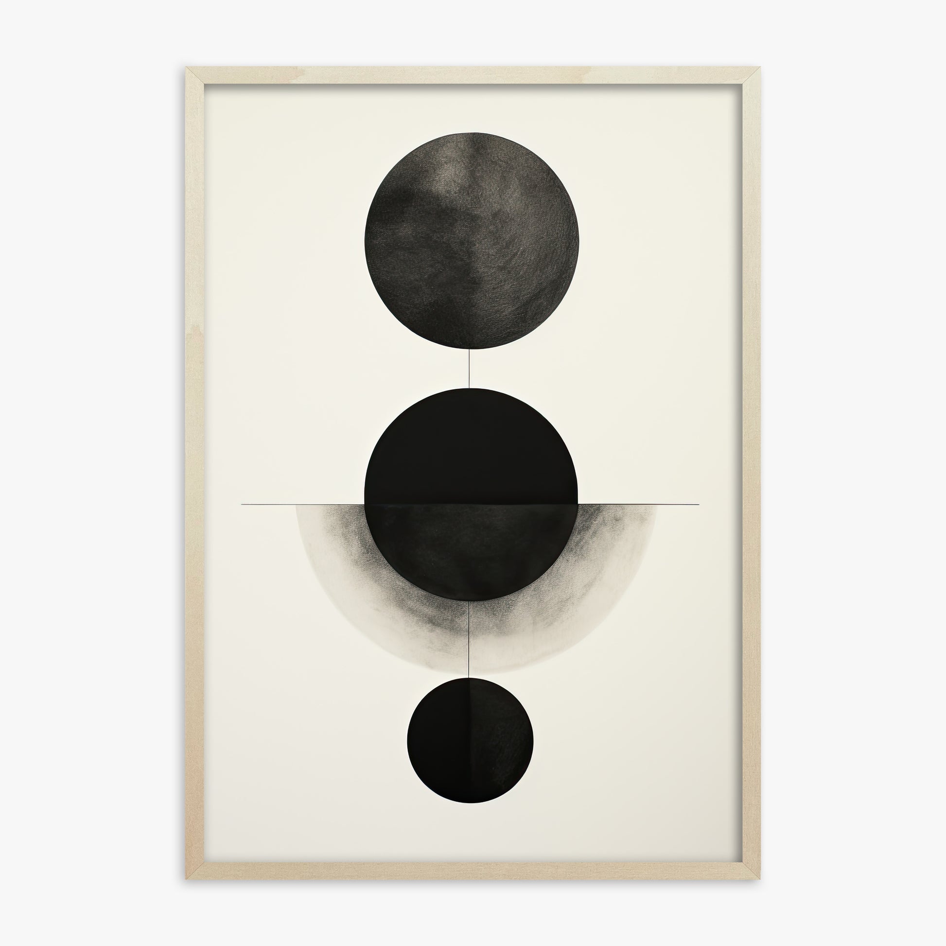 Lunar Alignment, 70x100cm Framed Art Reproduction With Lime Wood Frame