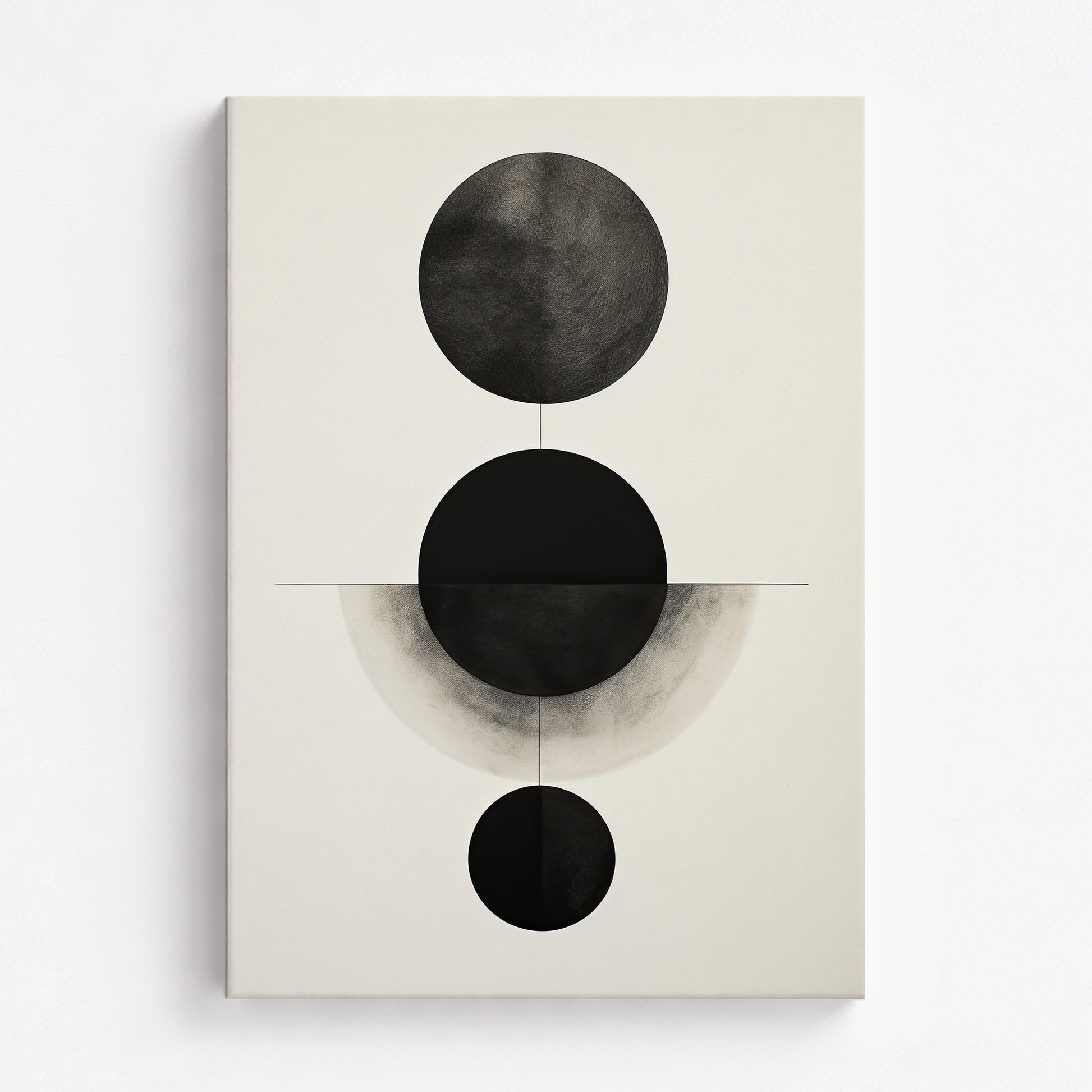 Lunar Alignment, 70x100cm Satin Canvas Art Reproduction