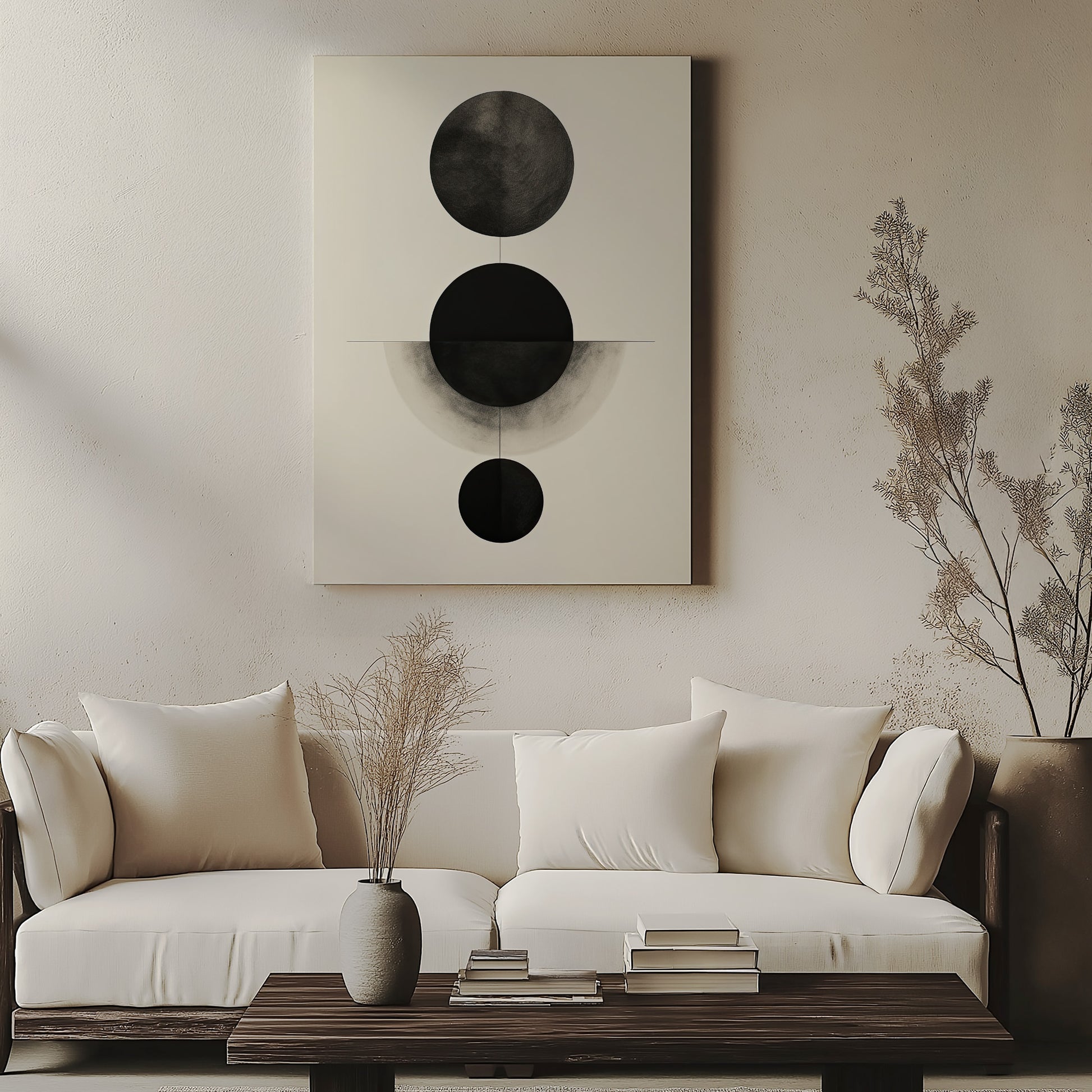 Design Concept No. 57 for Lunar Alignment Japanese Satin Canvas Wall Art