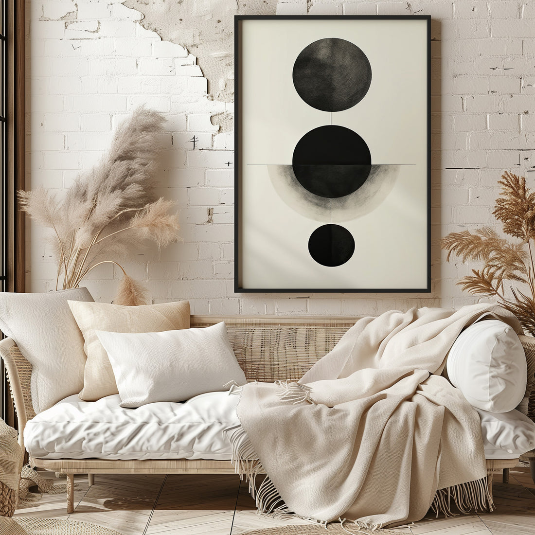 Lunar Alignment, 50x70cm Framed Poster With Black Frame