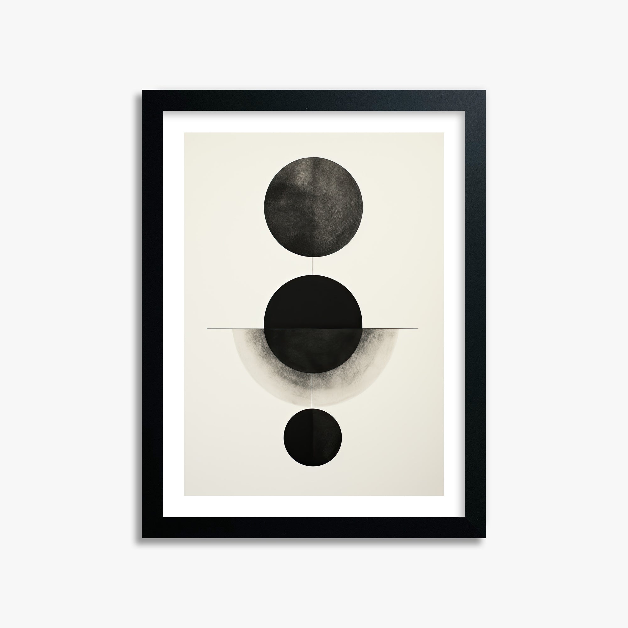 Lunar Alignment, 30x40cm Black Framed Art Reproduction