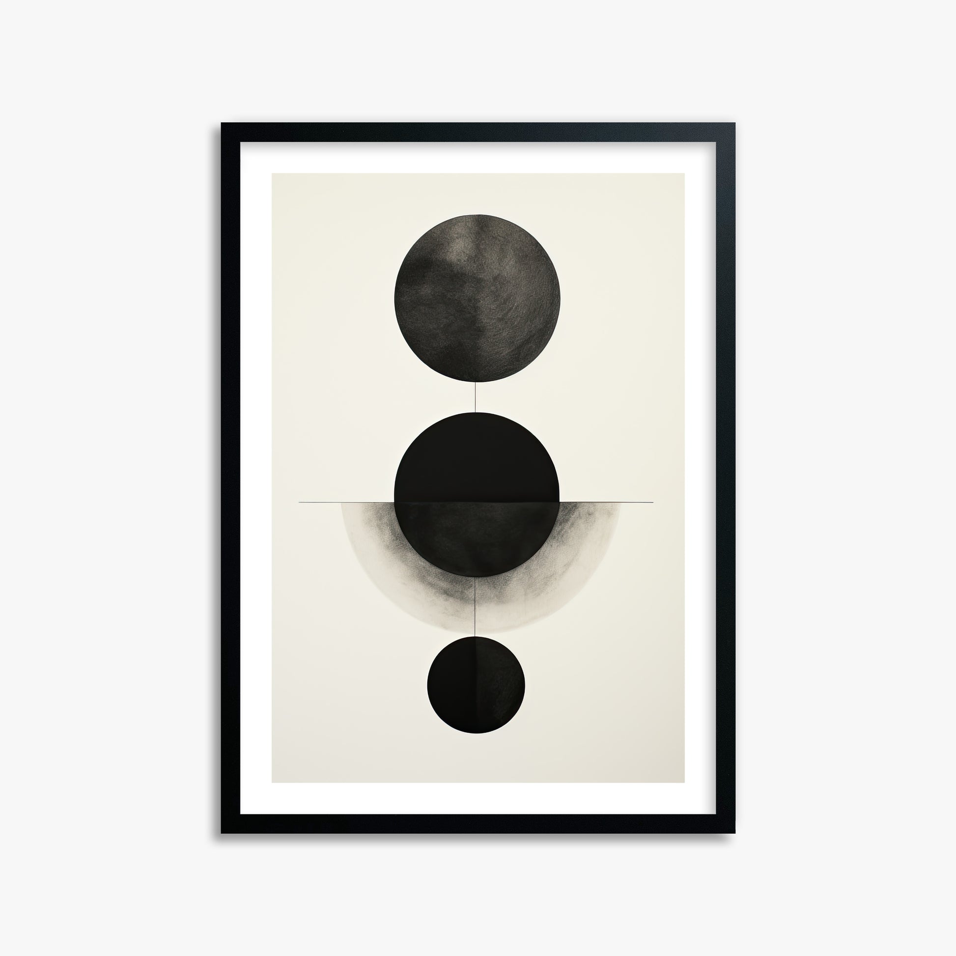 Lunar Alignment, 50x70cm Black Framed Art Reproduction