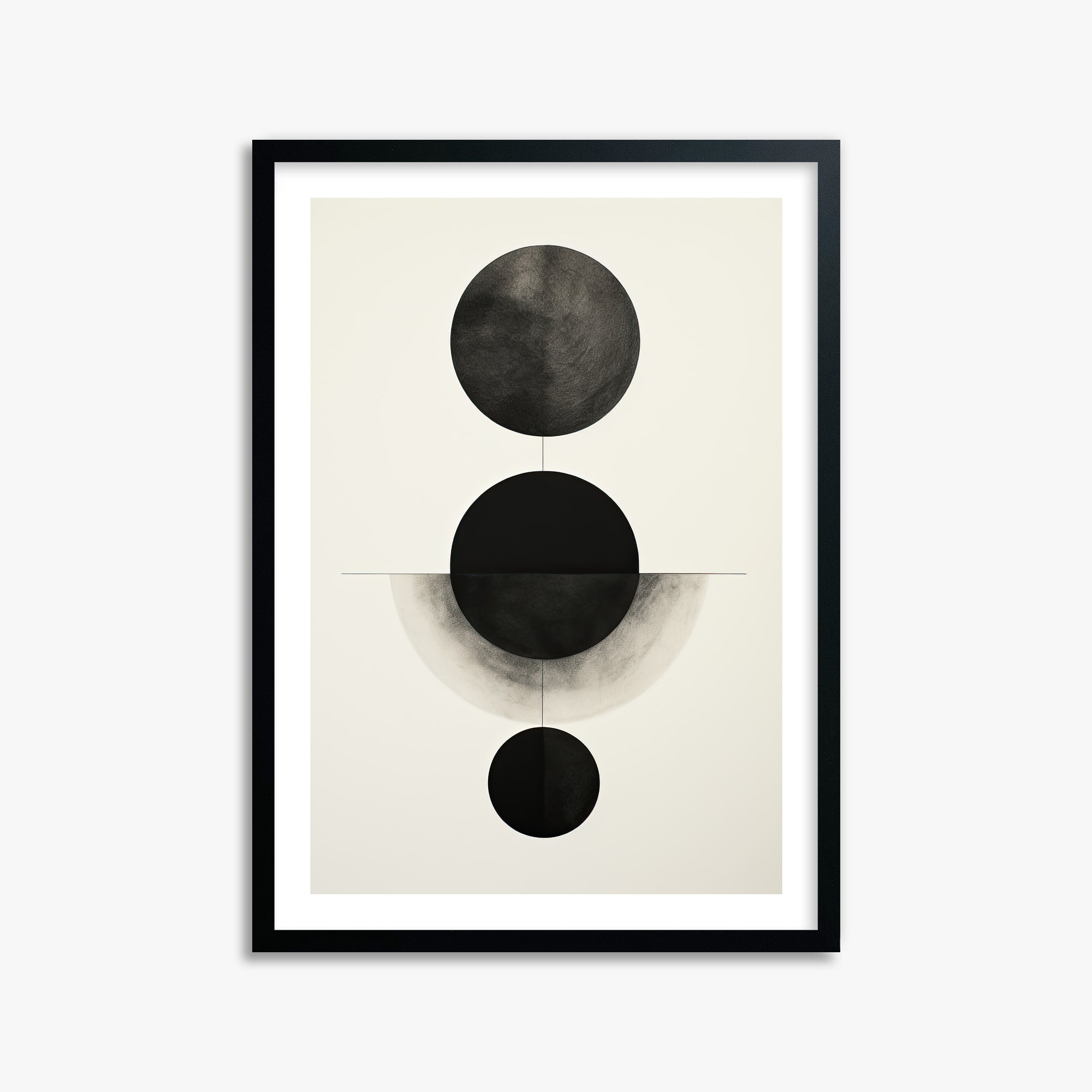 Lunar Alignment, 50x70cm Black Framed Art Reproduction