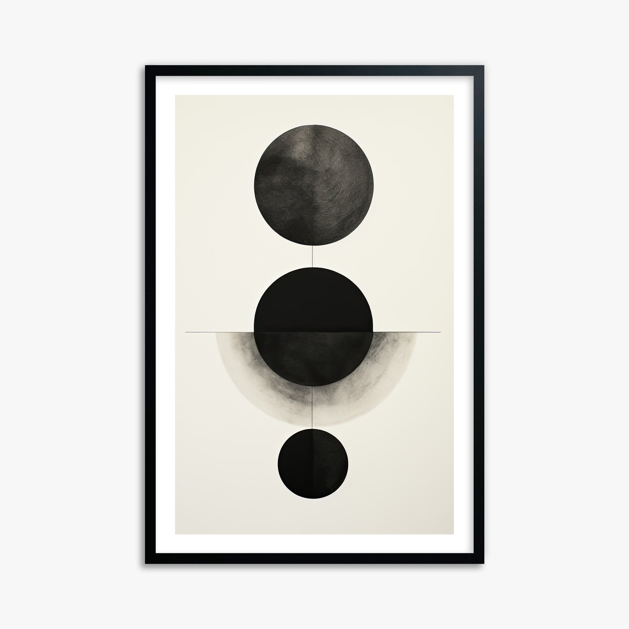 Lunar Alignment, 61x91cm Black Framed Art Reproduction