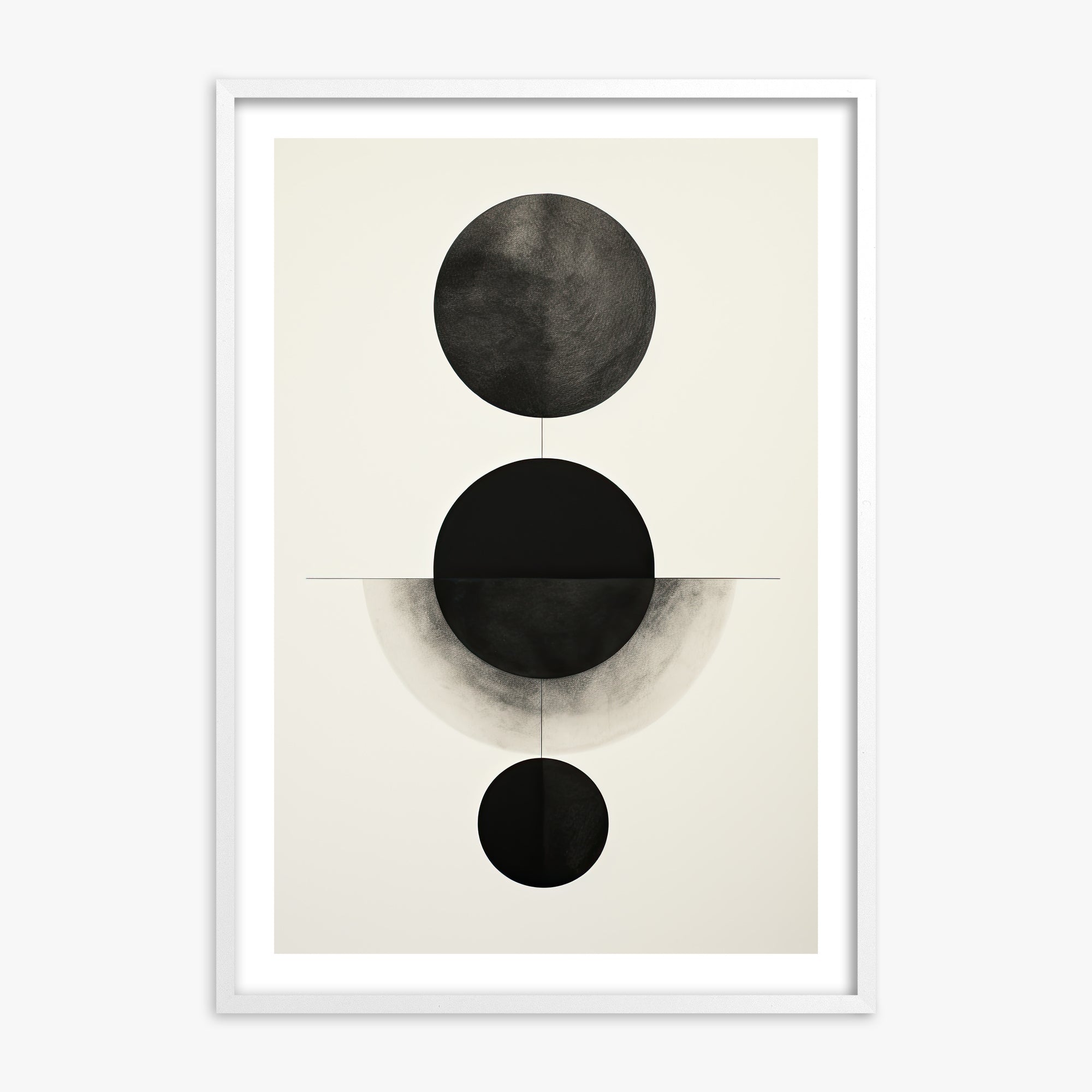 Lunar Alignment, 70x100cm Whitek Framed Art Reproduction