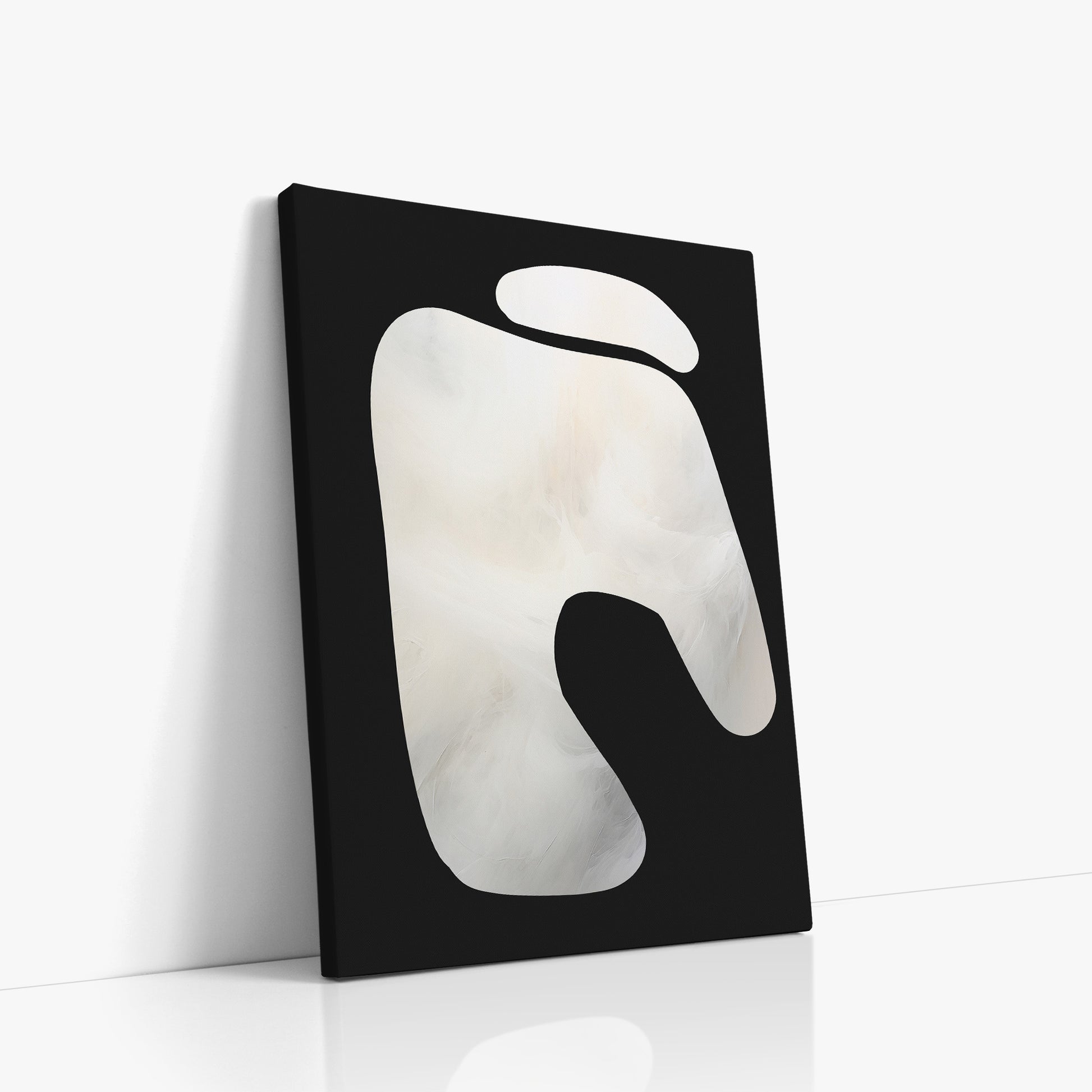 Eroded Form, 50x70cm Satin Canvas Art Reproduction Left Angle