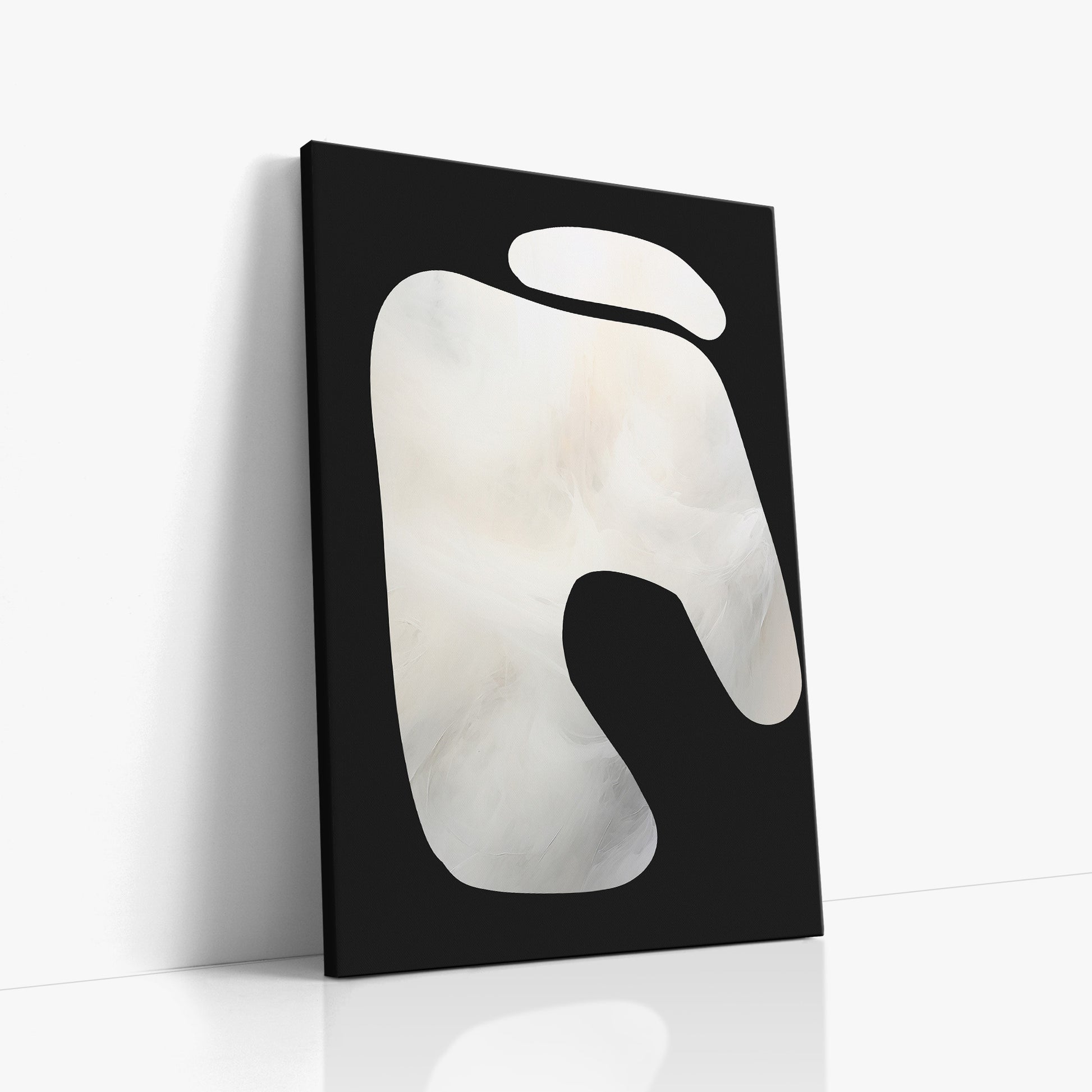 Eroded Form, 60x90cm Satin Canvas Art Reproduction Left Angle