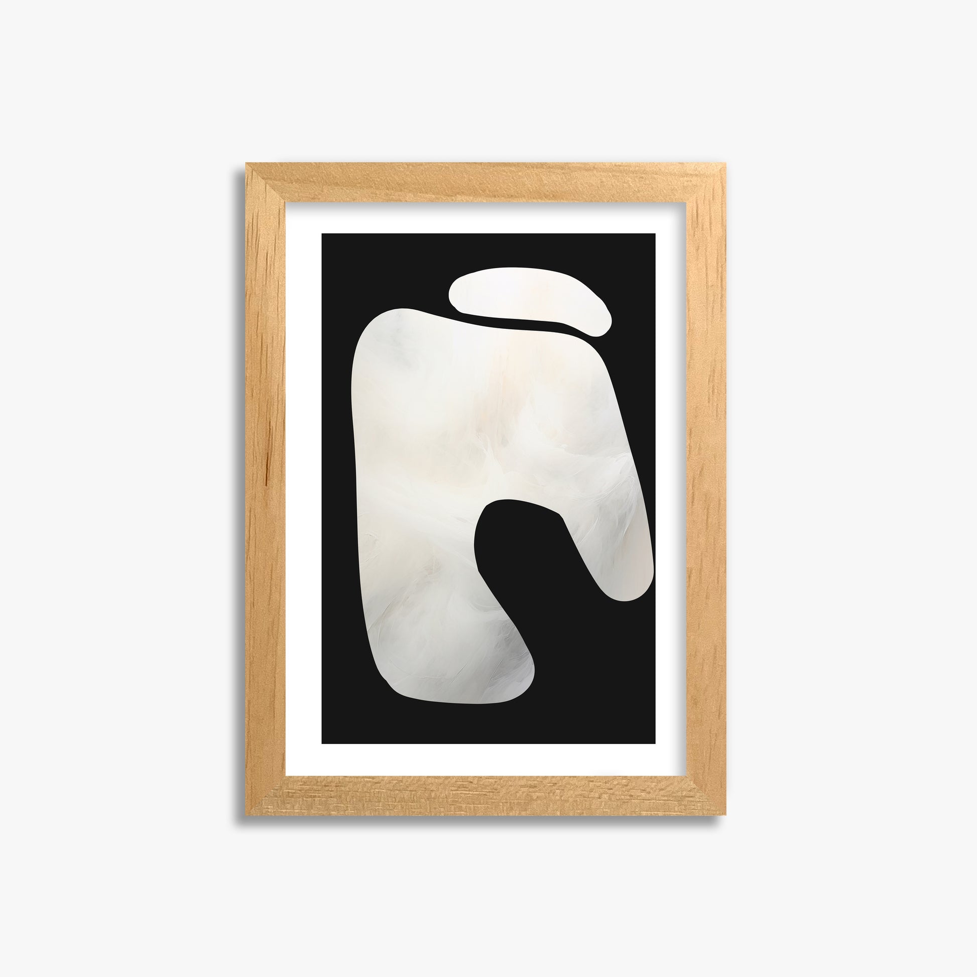 Eroded Form, 21x30cm Oak Framed Art Reproduction