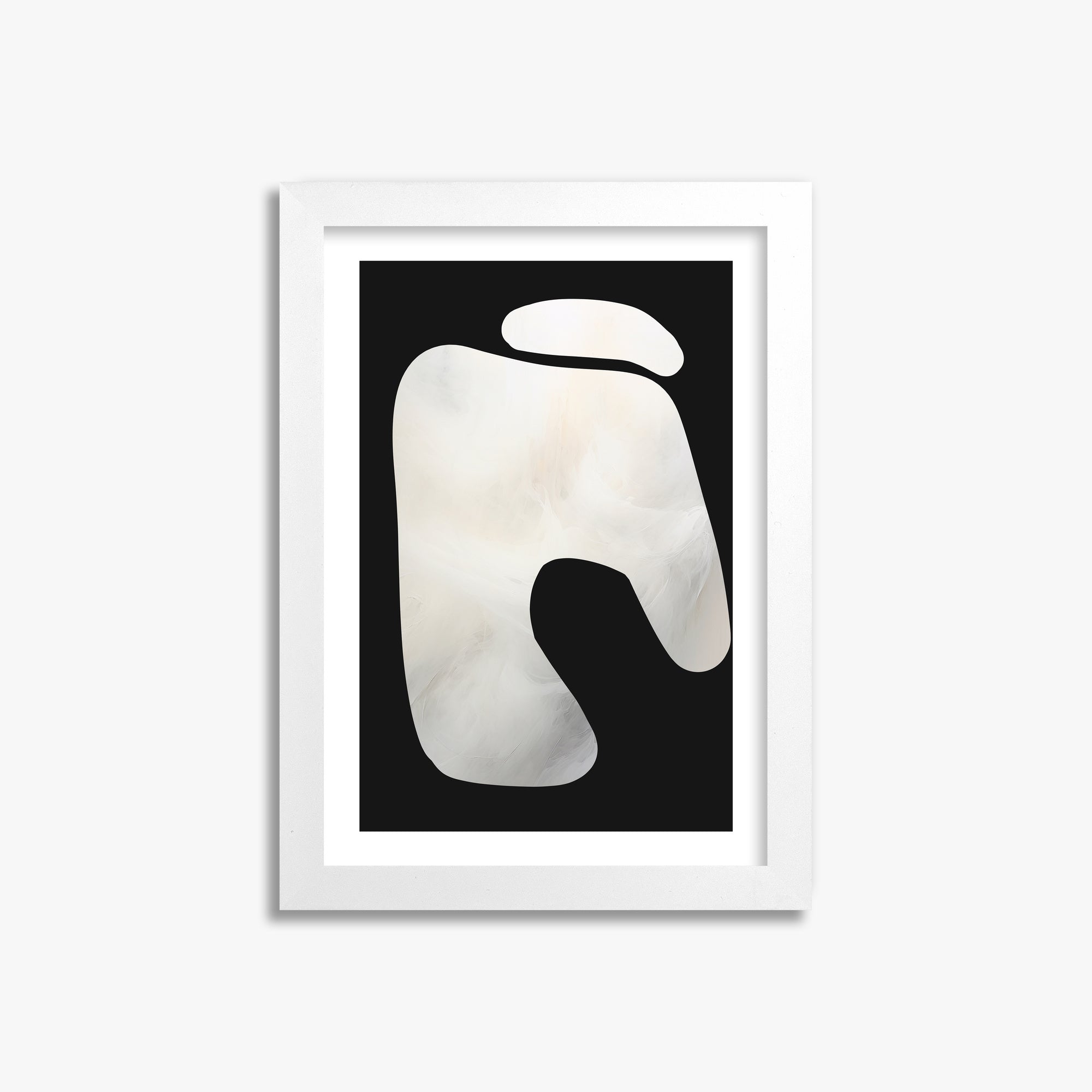 Eroded Form, 21x30cm Whitek Framed Art Reproduction