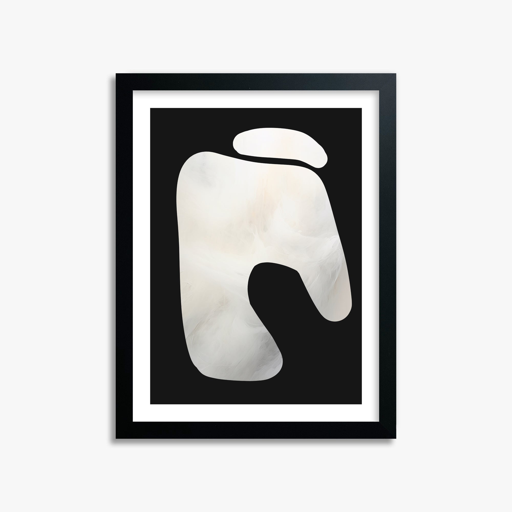 Eroded Form, 30x40cm Black Framed Art Reproduction