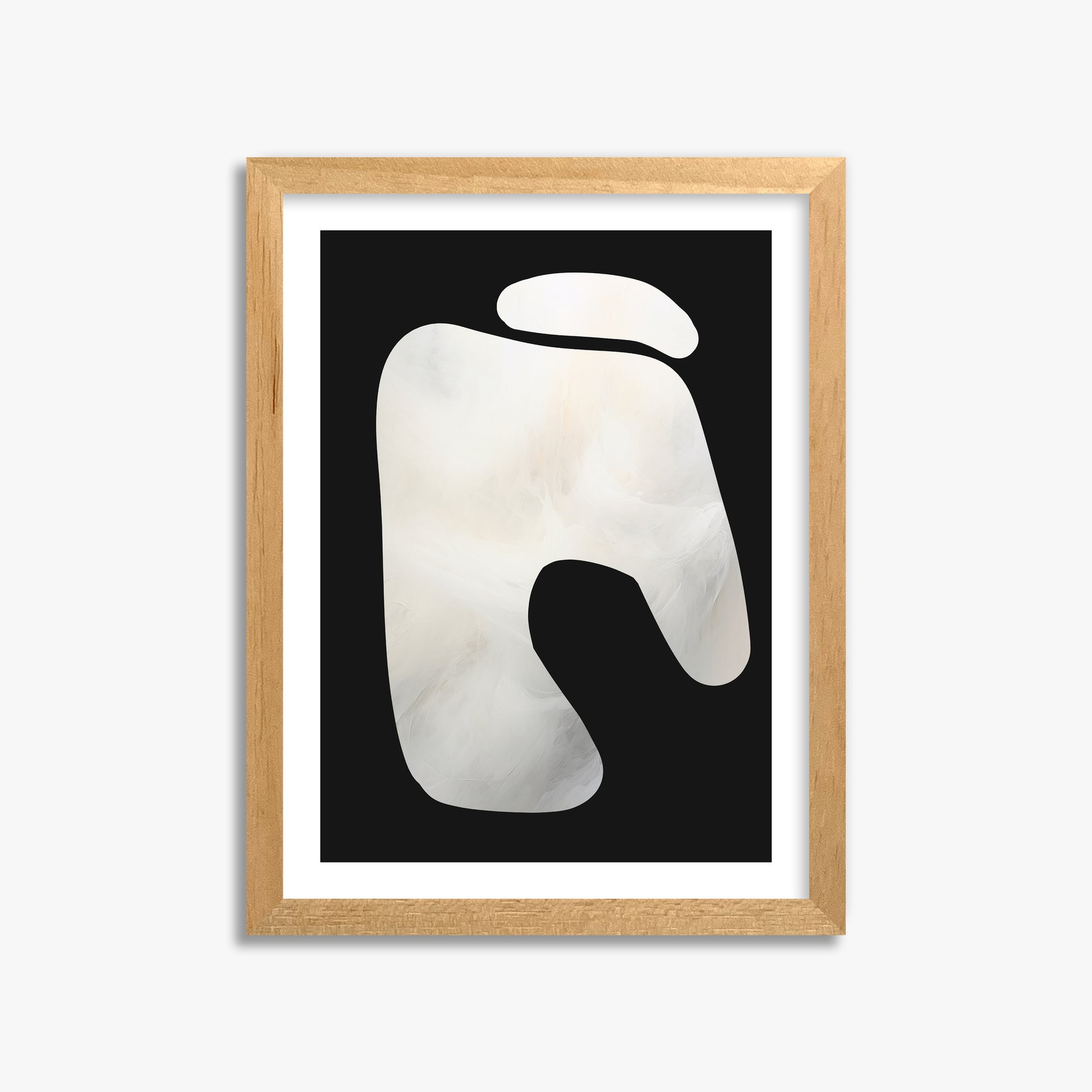 Eroded Form, 30x40cm Oak Framed Art Reproduction